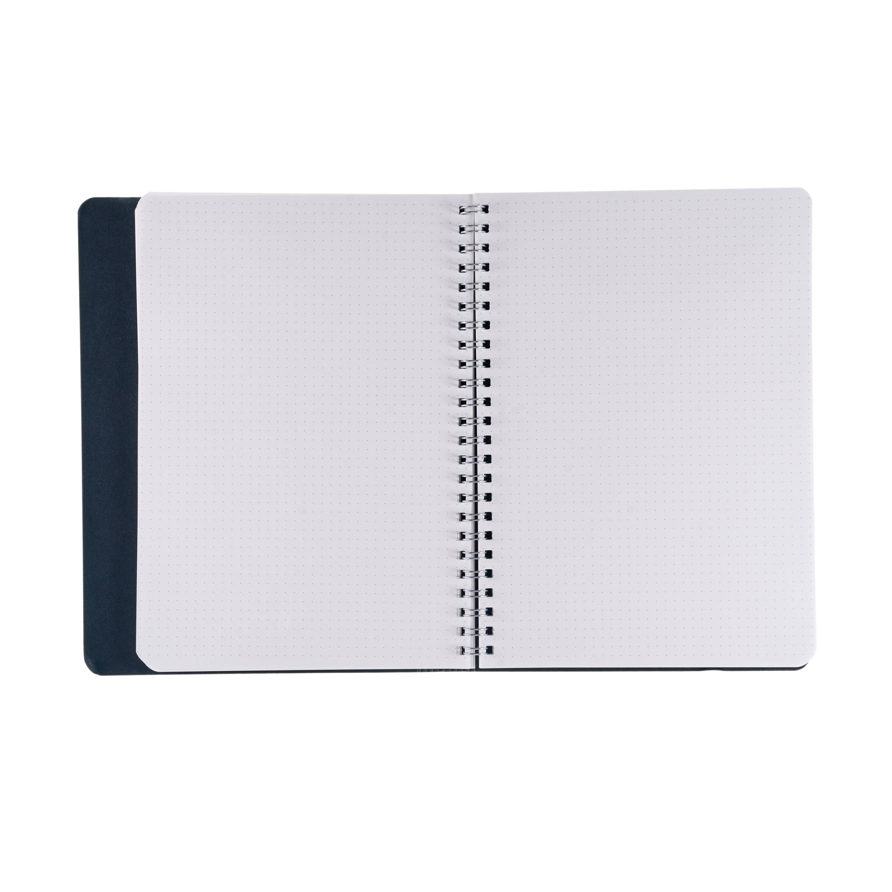 Fabriano® Ecoqua Plus Dotted A5 Hidden Spiral-Bound Notebook
