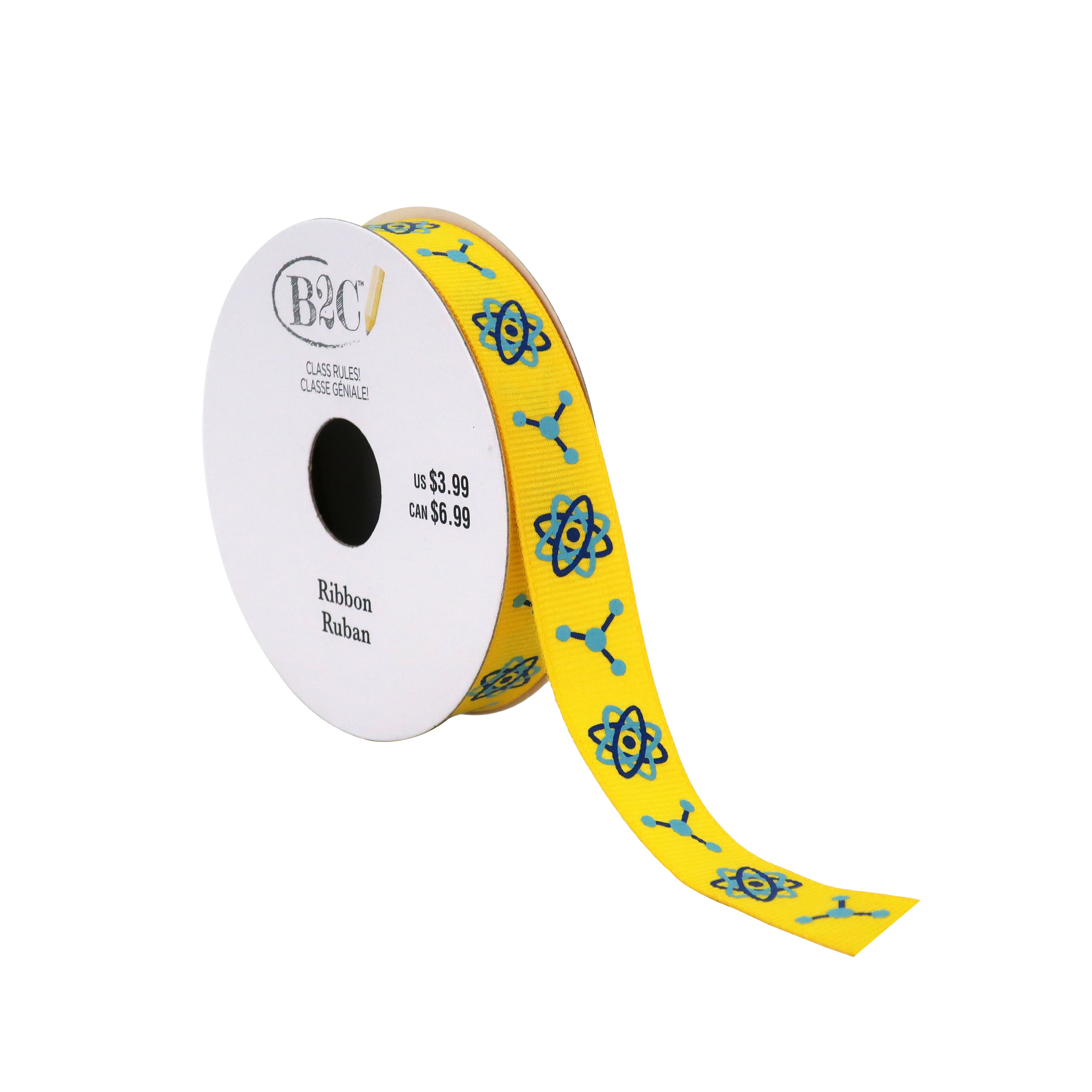 5/8&#x22; x 4yd. Chemical Structures Grosgrain Ribbon by B2C&#x2122;