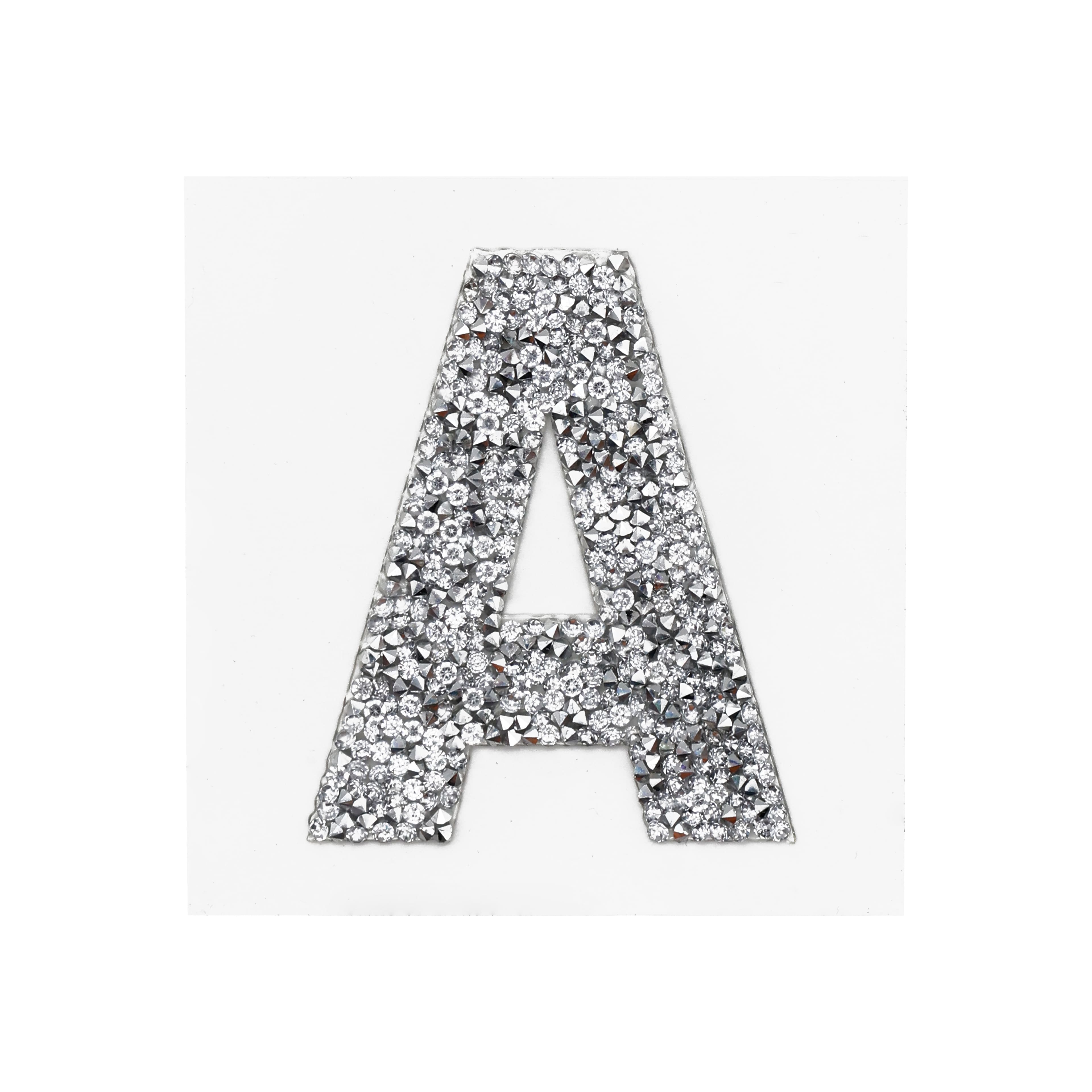 3&#x22; Crystal Letter Iron On Patch by Make Market&#xAE;