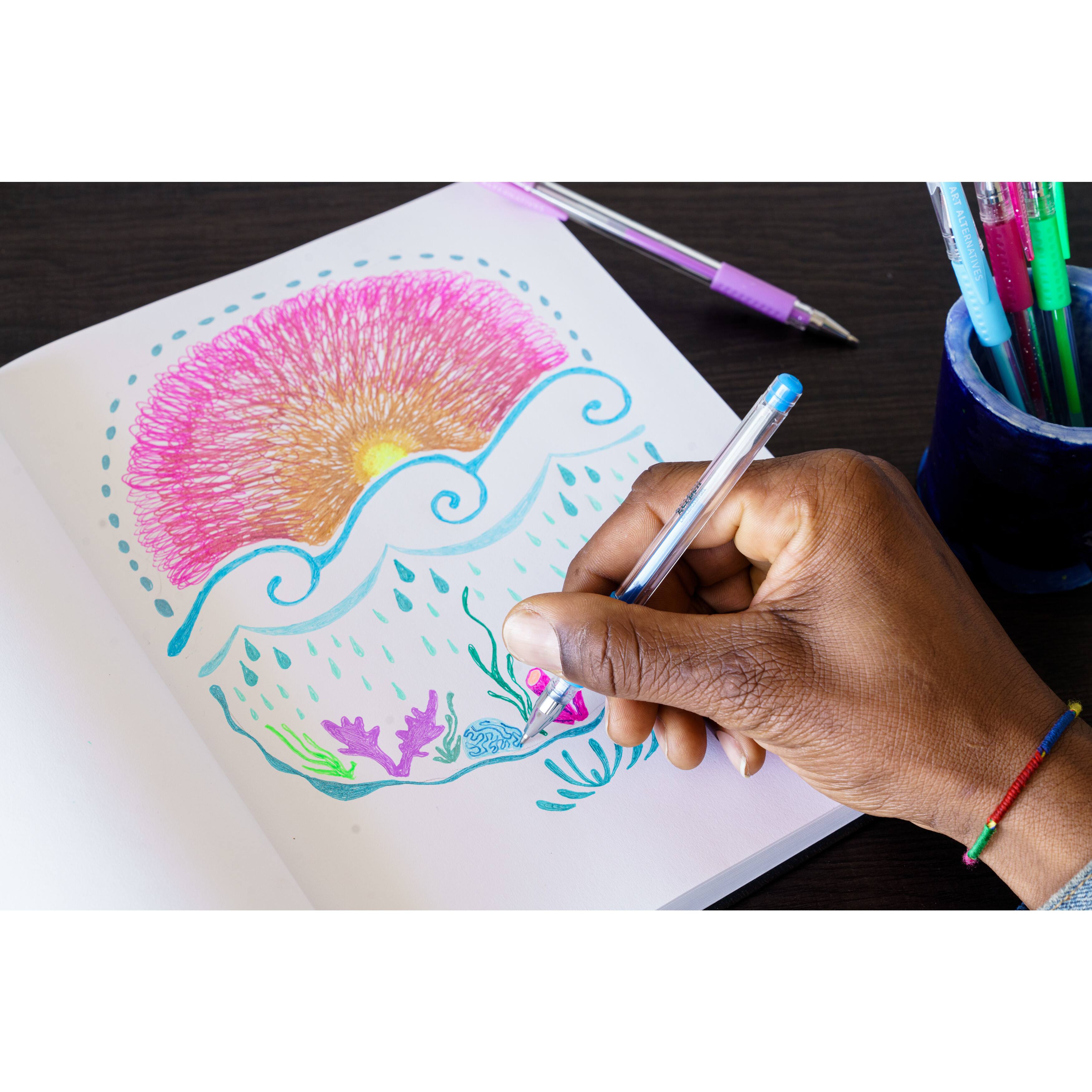 Easy Cute Gel Pen Drawings Gel Pens Set Of 48 Life Of Colour