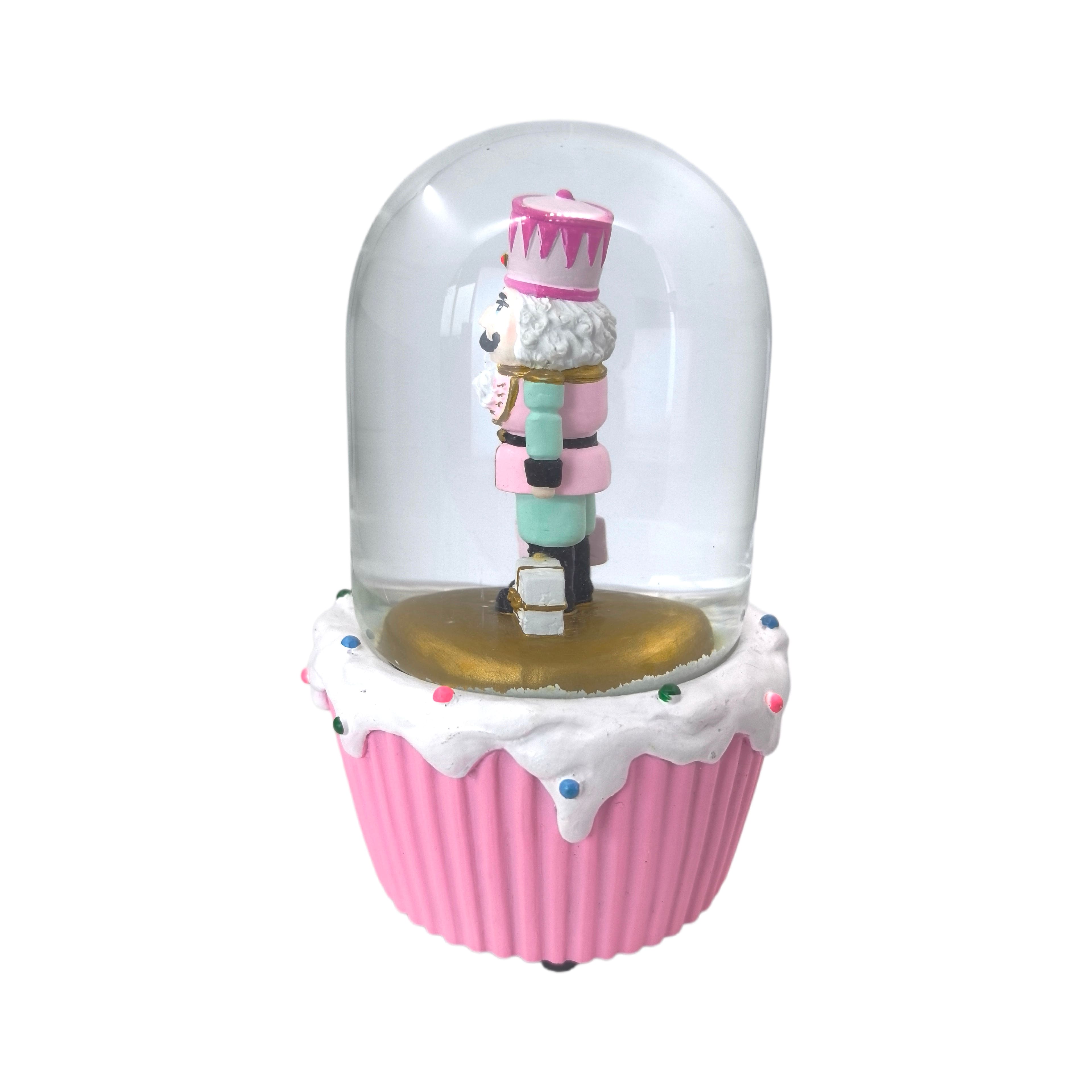 6&#x22; Pink Nutcracker Cupcake Waterglobe by Ashland&#xAE;