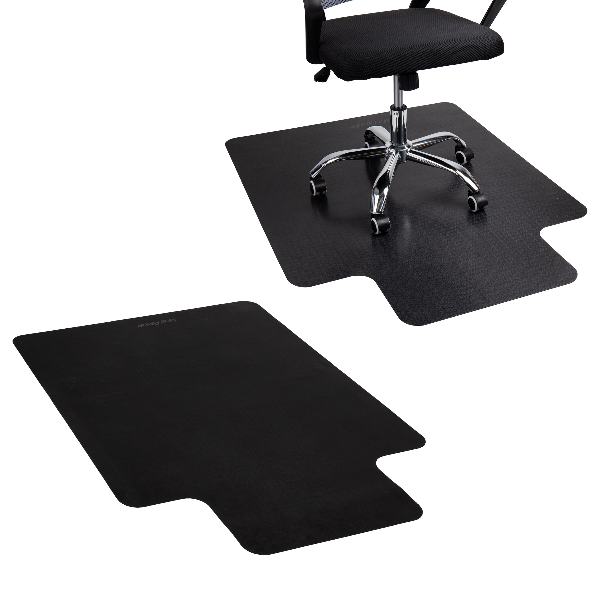 Mind Reader 9-to-5 Collection Black Office Chair Mat, 2ct.