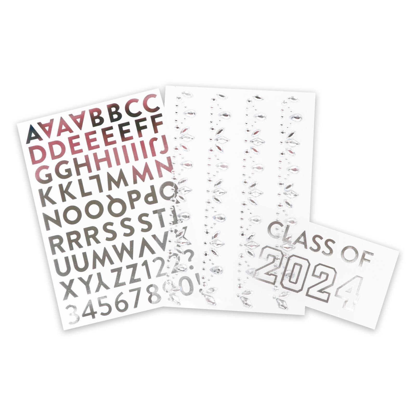 Silver Alphabet Graduation Cap Stickers by Recollections™ | Michaels