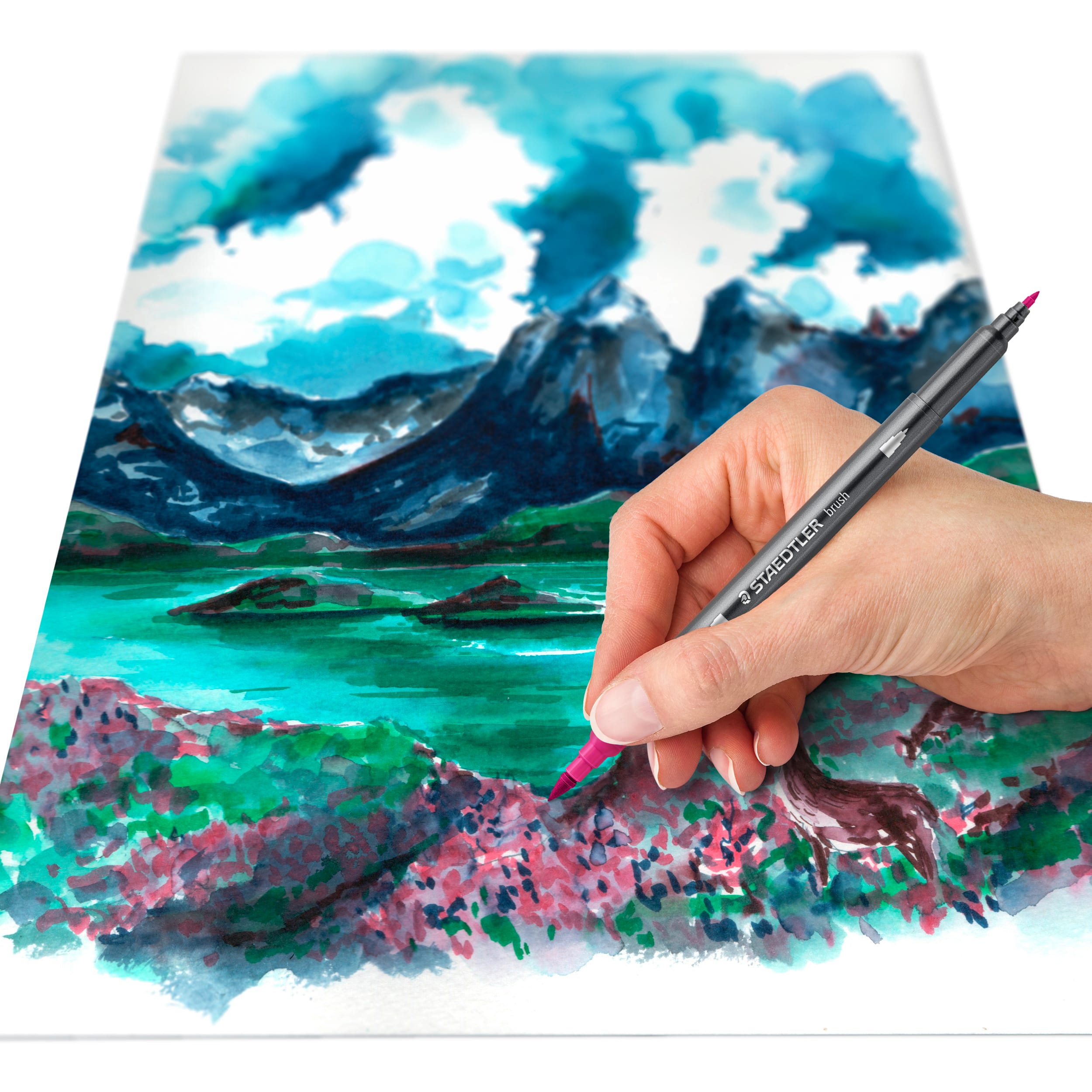 STAEDTLER® South America Double-Ended Watercolour Brush Pens