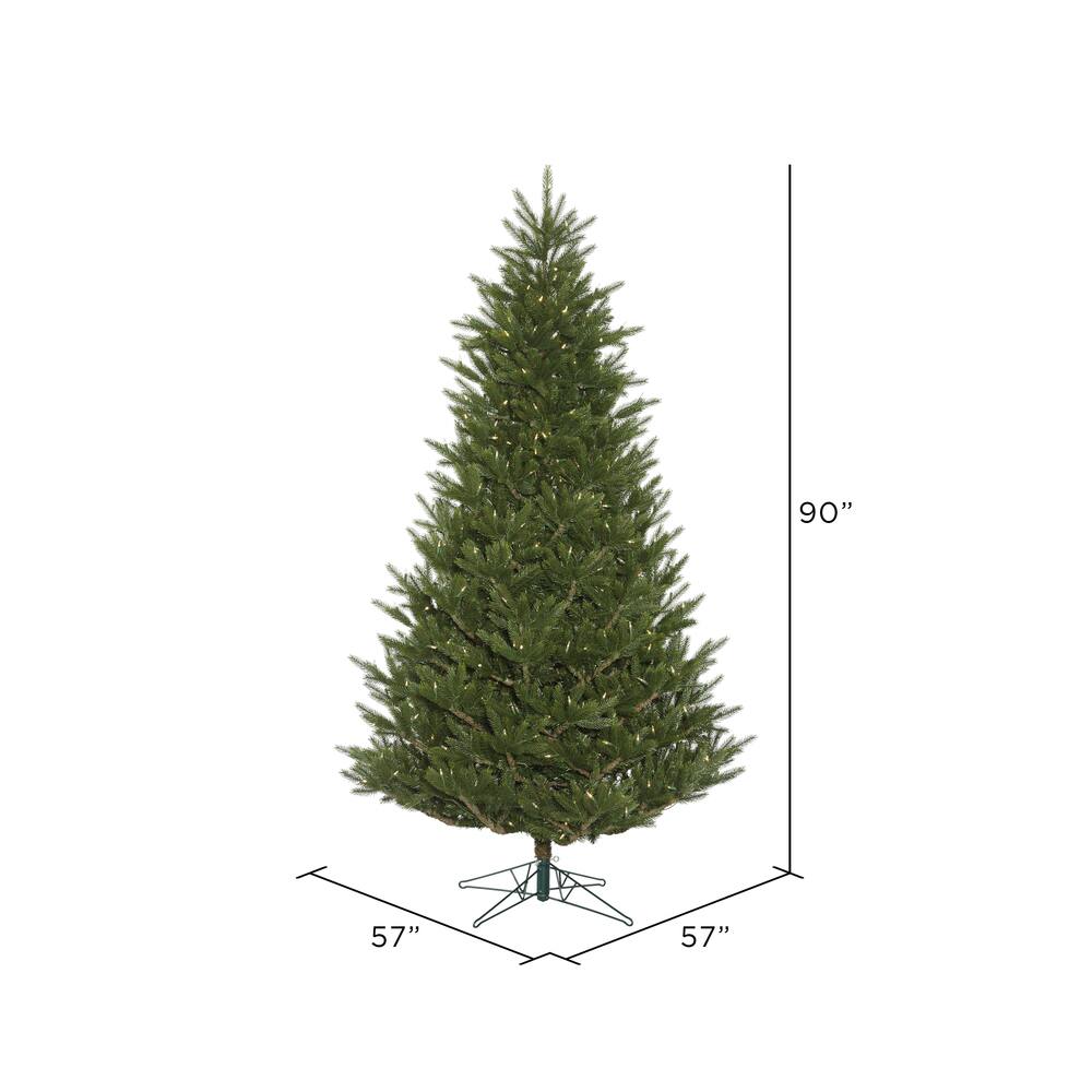 7.5ft. Pre-Lit Fresh Fraser Fir Artificial Christmas Tree, Warm White LED Lights