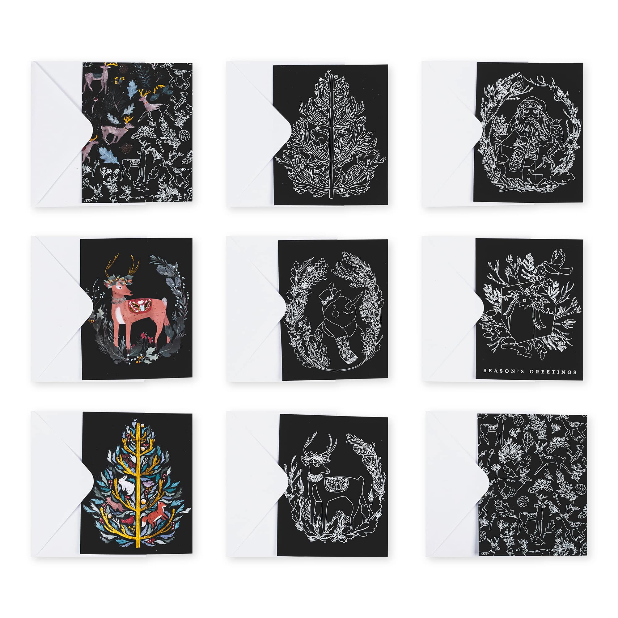Brea Reese&#x2122; Holiday Woodland Scratch Art Card Kit