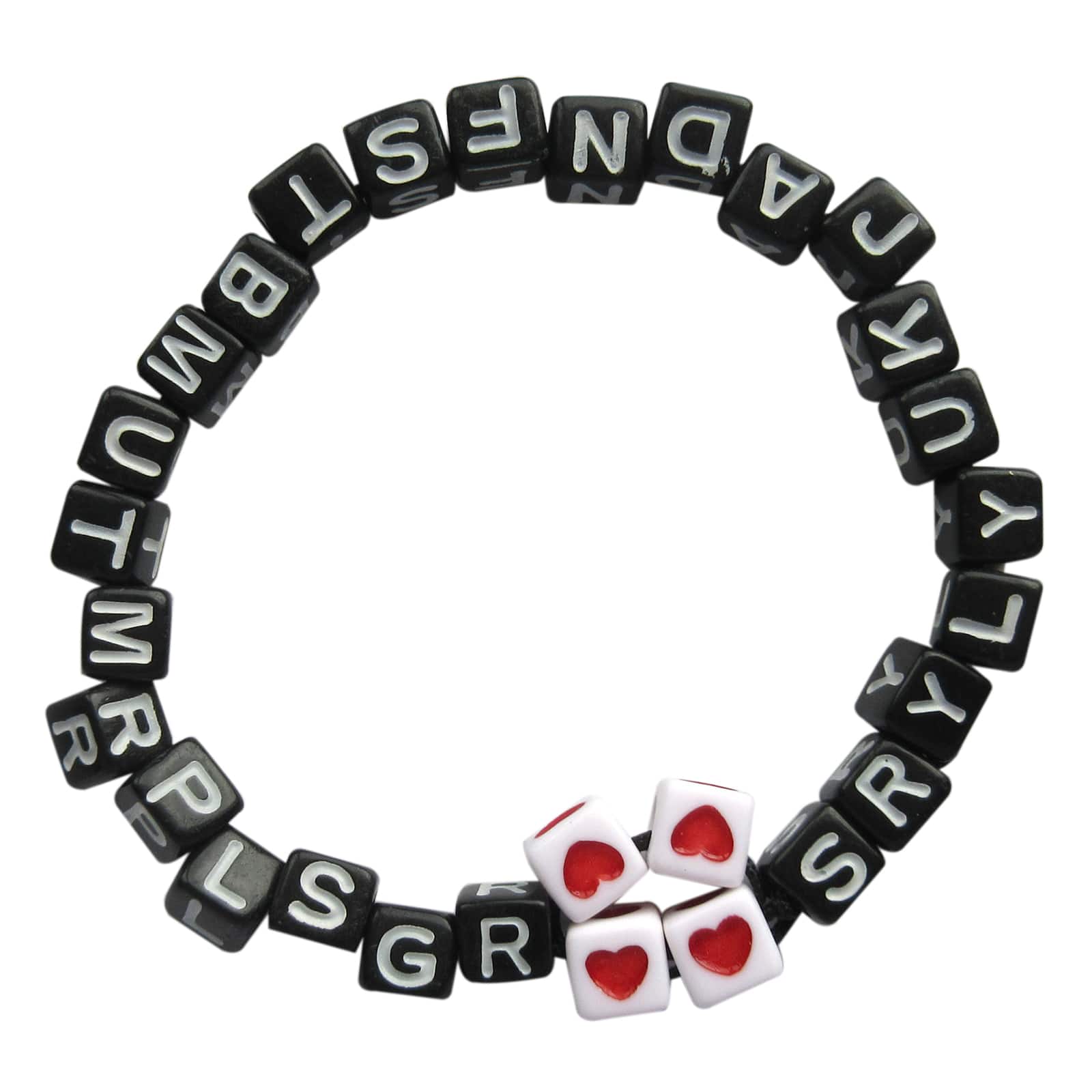 Black Alphabet Square Cube Beads by Creatology&#x2122;