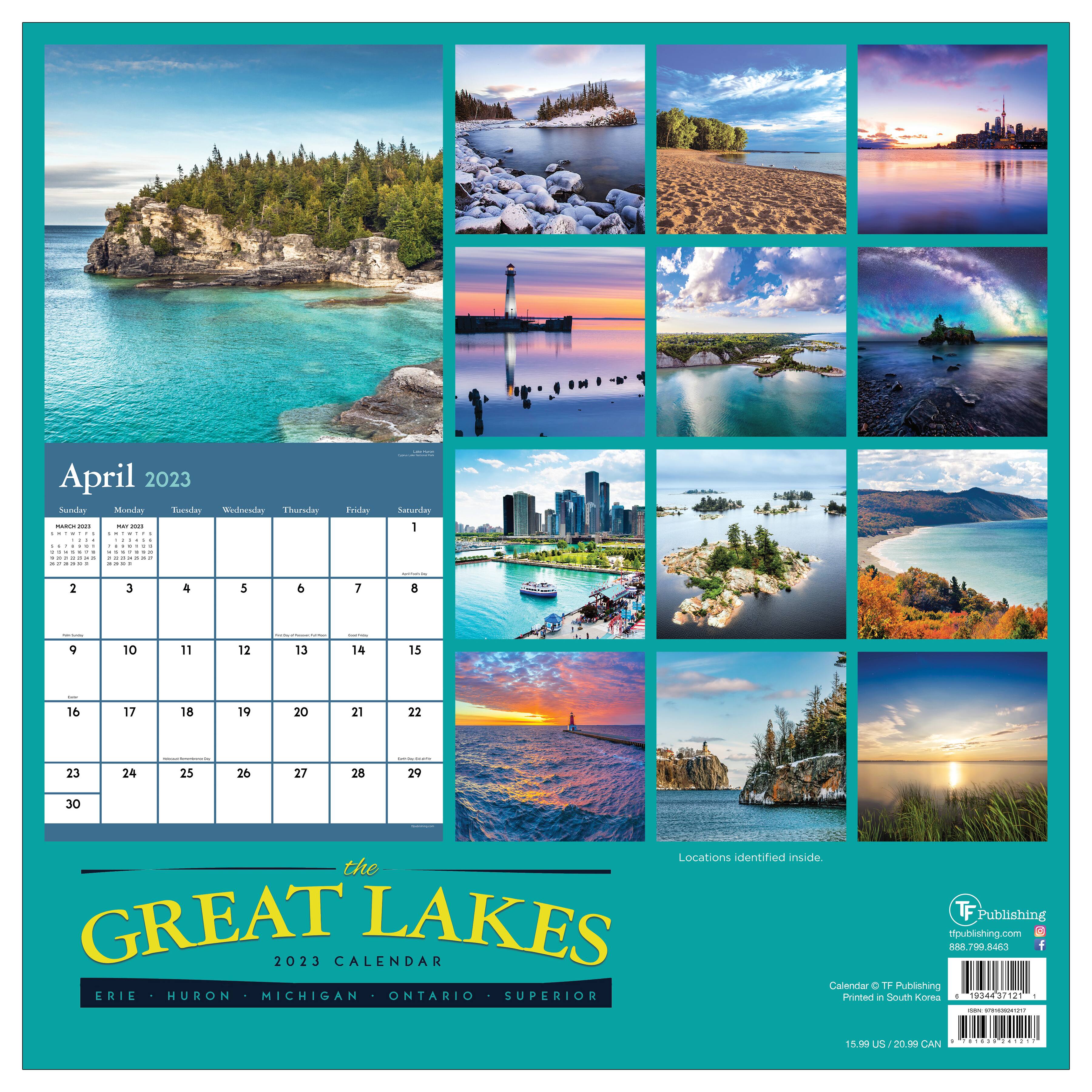 TF Publishing 2023 Great Lakes Wall Calendar | Michaels TF Publishing 2023 Great Lakes Wall Calendar | Michaels