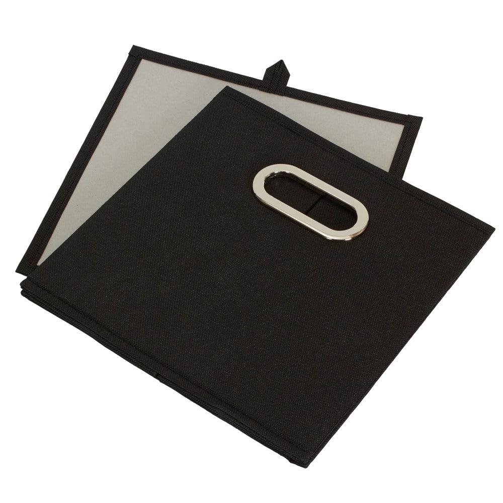 Fabric Storage Bin (Set of 6, Black)