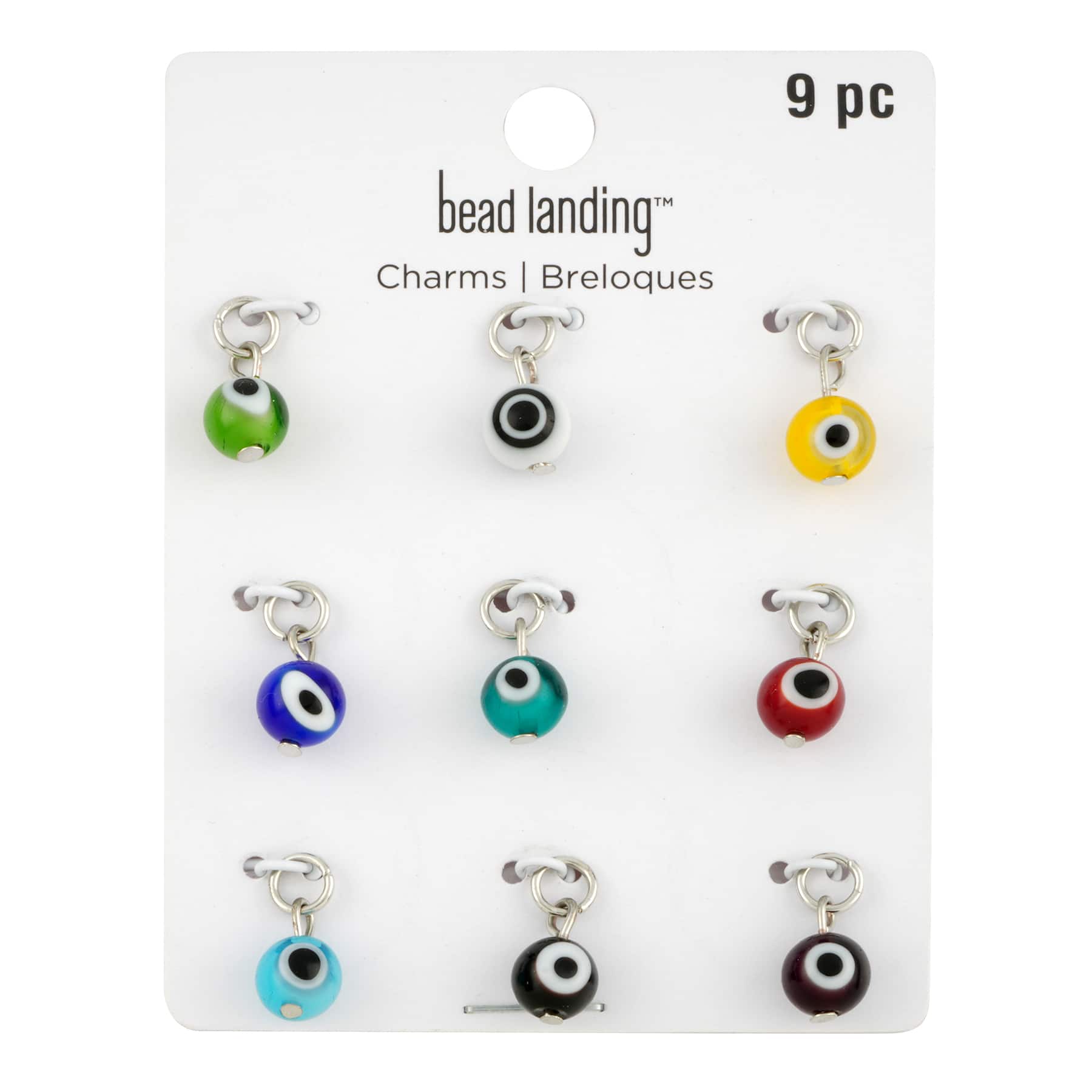 12 Packs: 9 ct. (108 total) Glass Evil Eye Charms by Bead Landing™