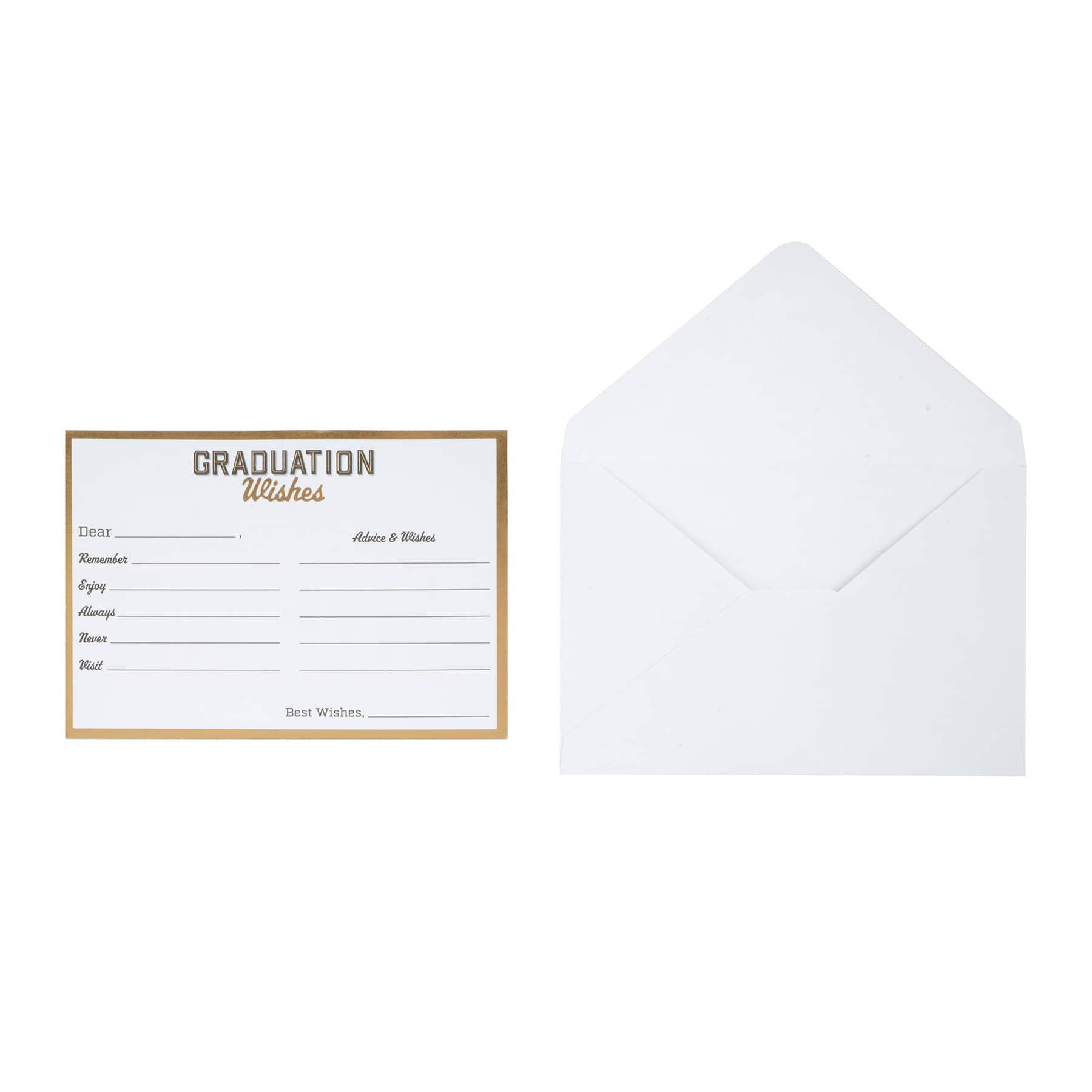 Graduation Wishes Flat Cards &#x26; Envelopes, 10ct. by Recollections&#x2122;