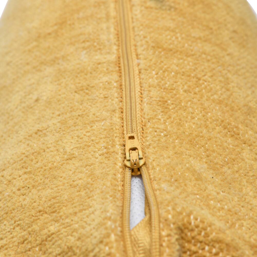 Hello Honey® Yellow Chenille Throw Pillow with Tassels