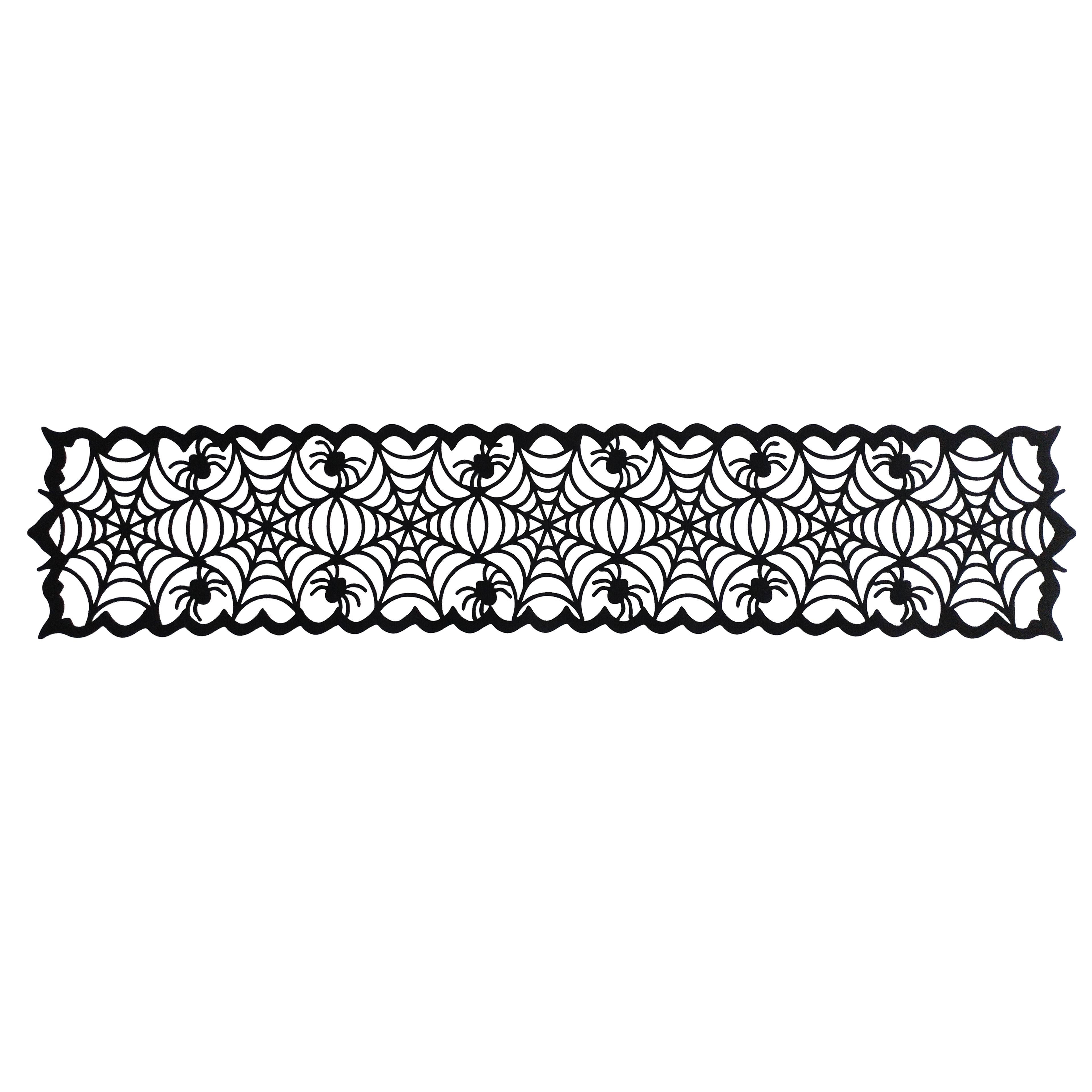 72&#x22; x 13&#x22; Spiderweb Table Runner by Celebrate It&#x2122;