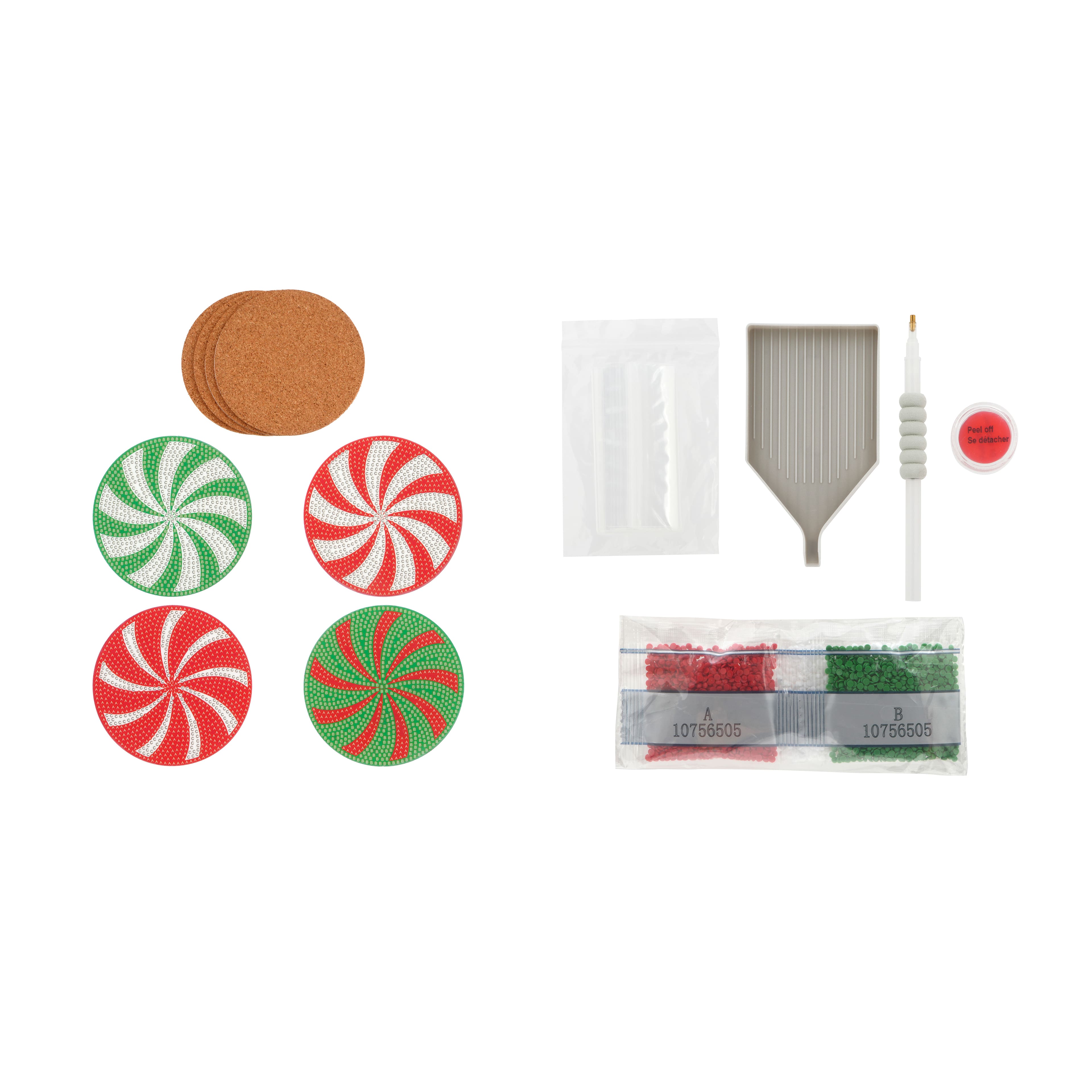 Christmas Candy Diamond Art Coaster Kit by Make Market&#xAE;