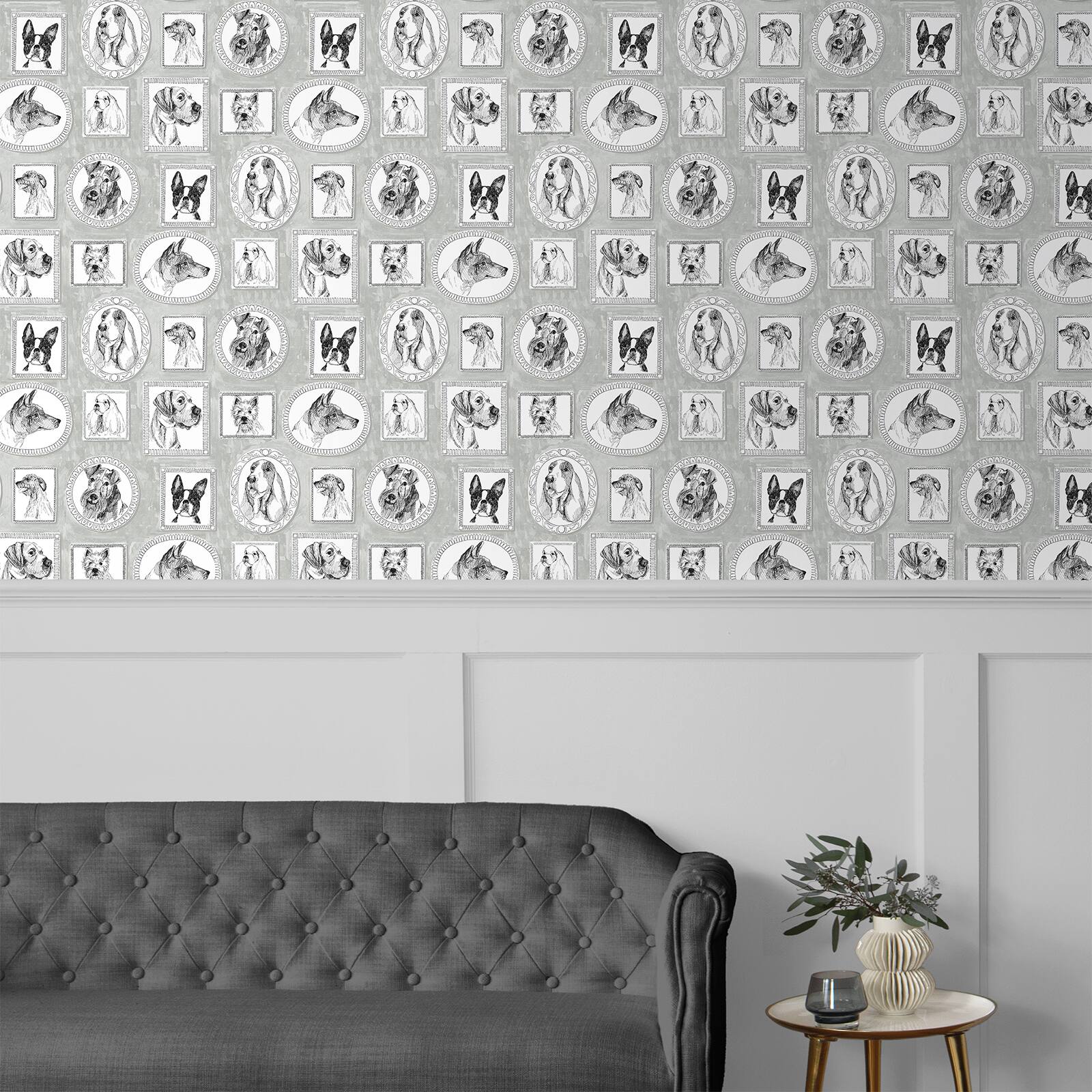 Surface Style Pup Portraits Peel & Stick Wallpaper