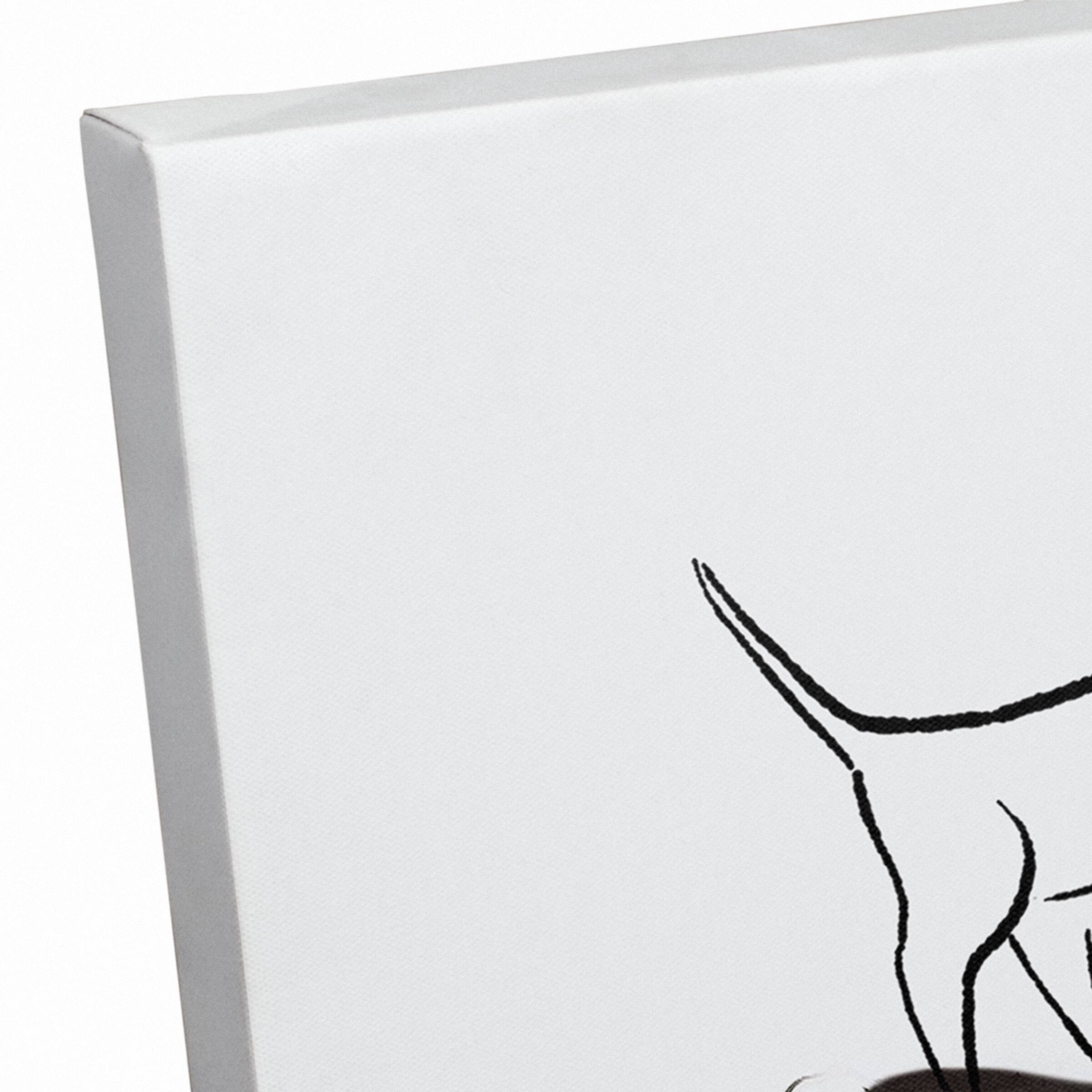 Dog Scooter Pink Mint 6 Canvas Wall Art