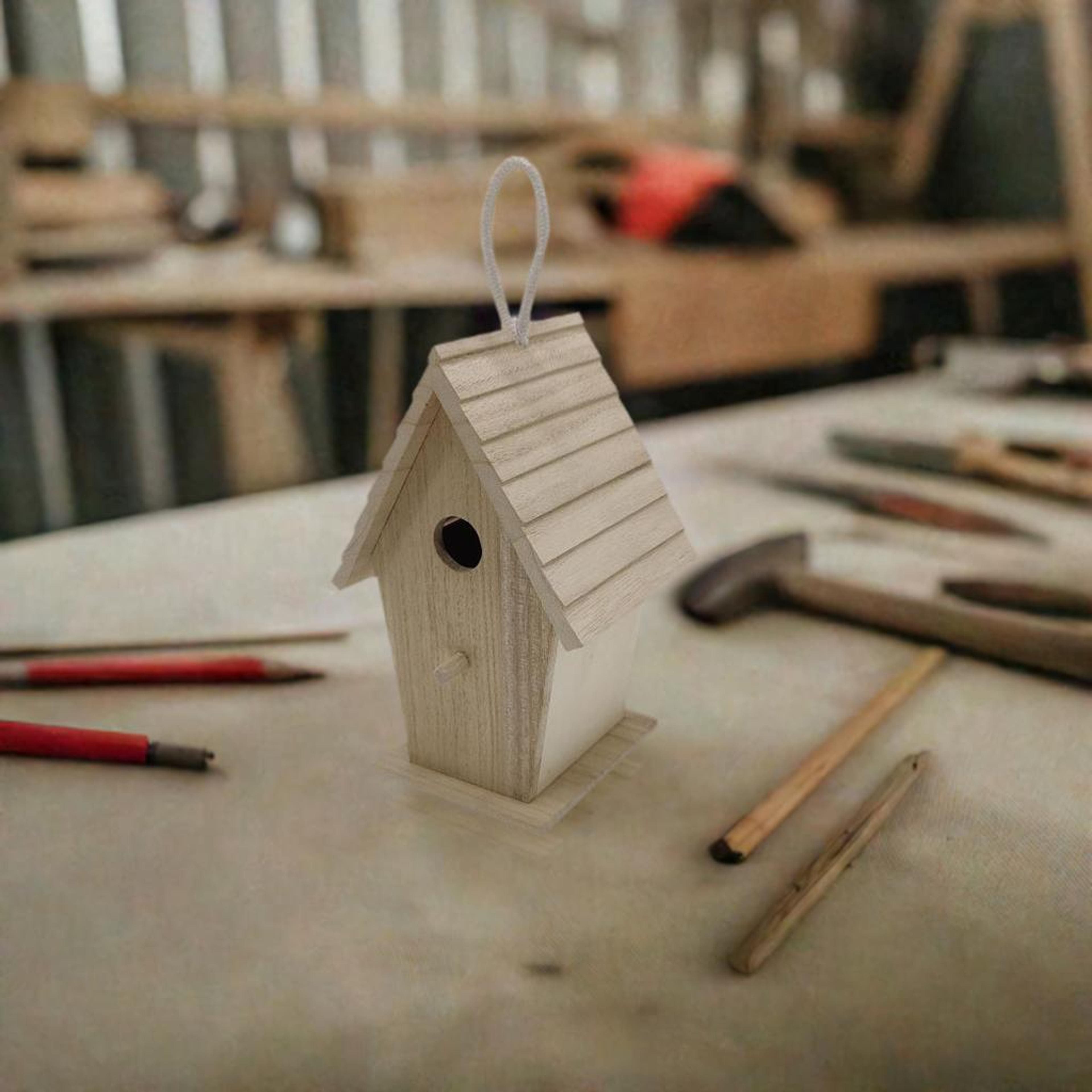 8.5&#x22; Tall Wood Birdhouse by Make Market&#xAE;