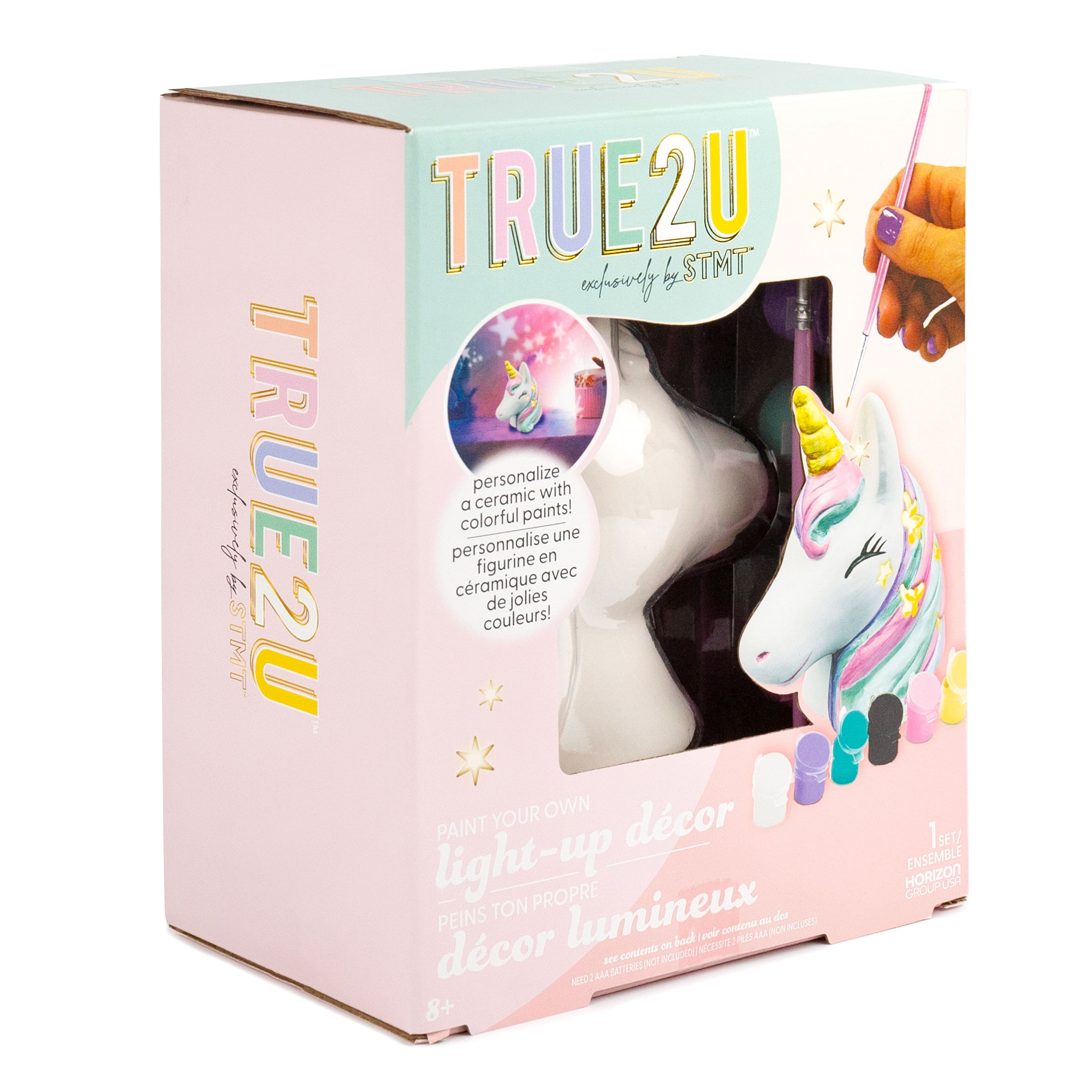 STMT&#x2122; True2U&#x2122; Paint Your Own Light-Up Unicorn D&#xE9;cor