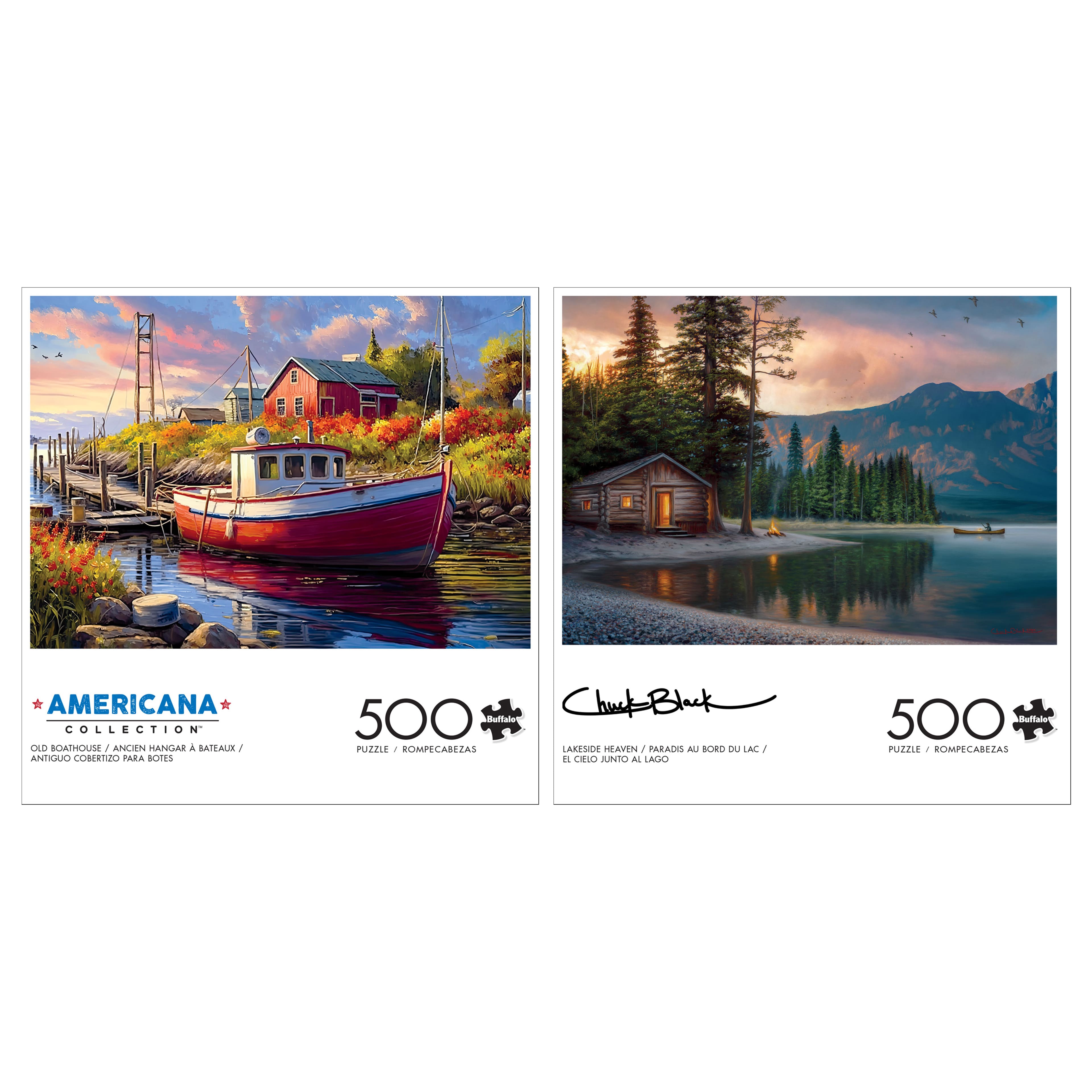 Assorted Americana 500 Piece Puzzle