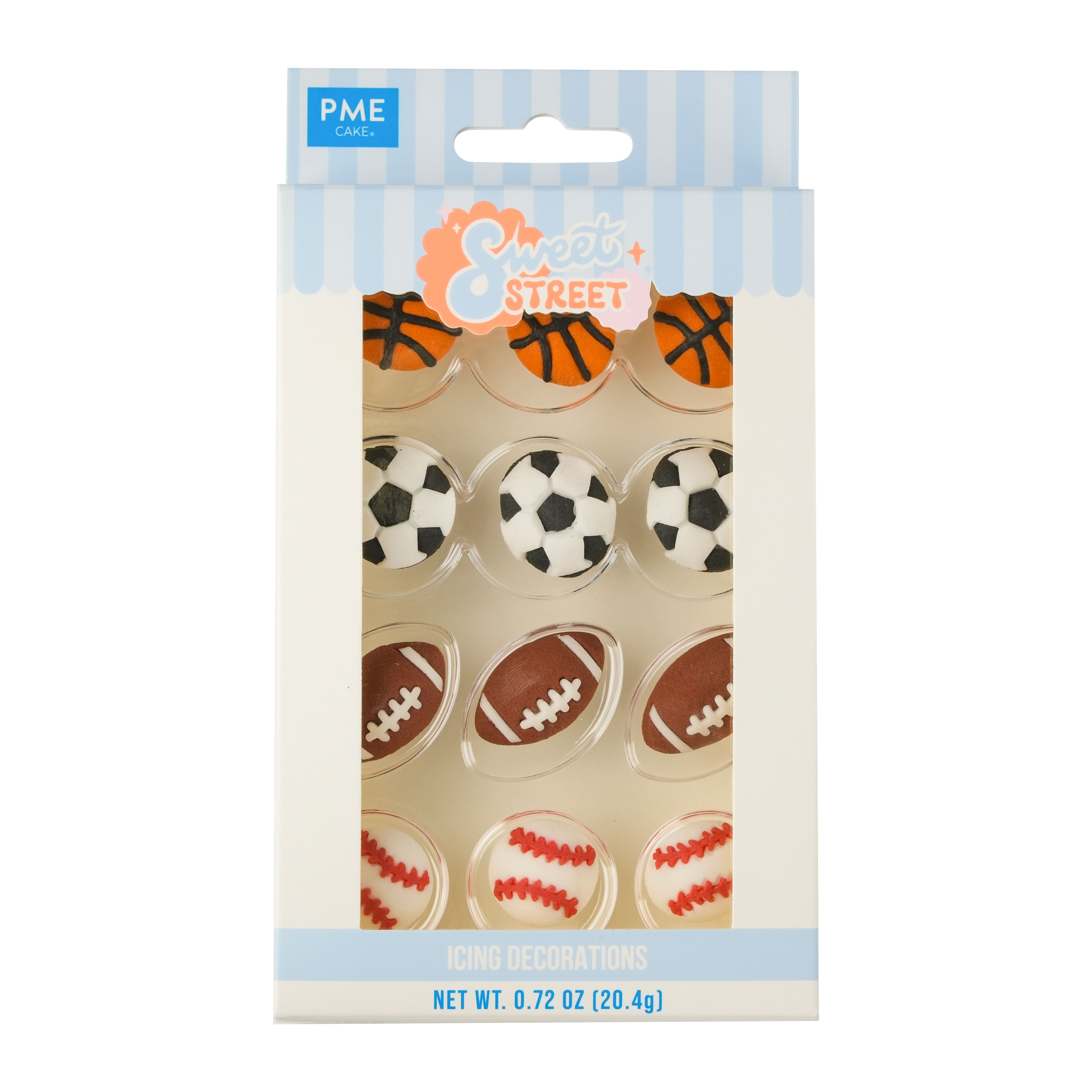 PME Cake Sweet Street® Sports Icing Decorations