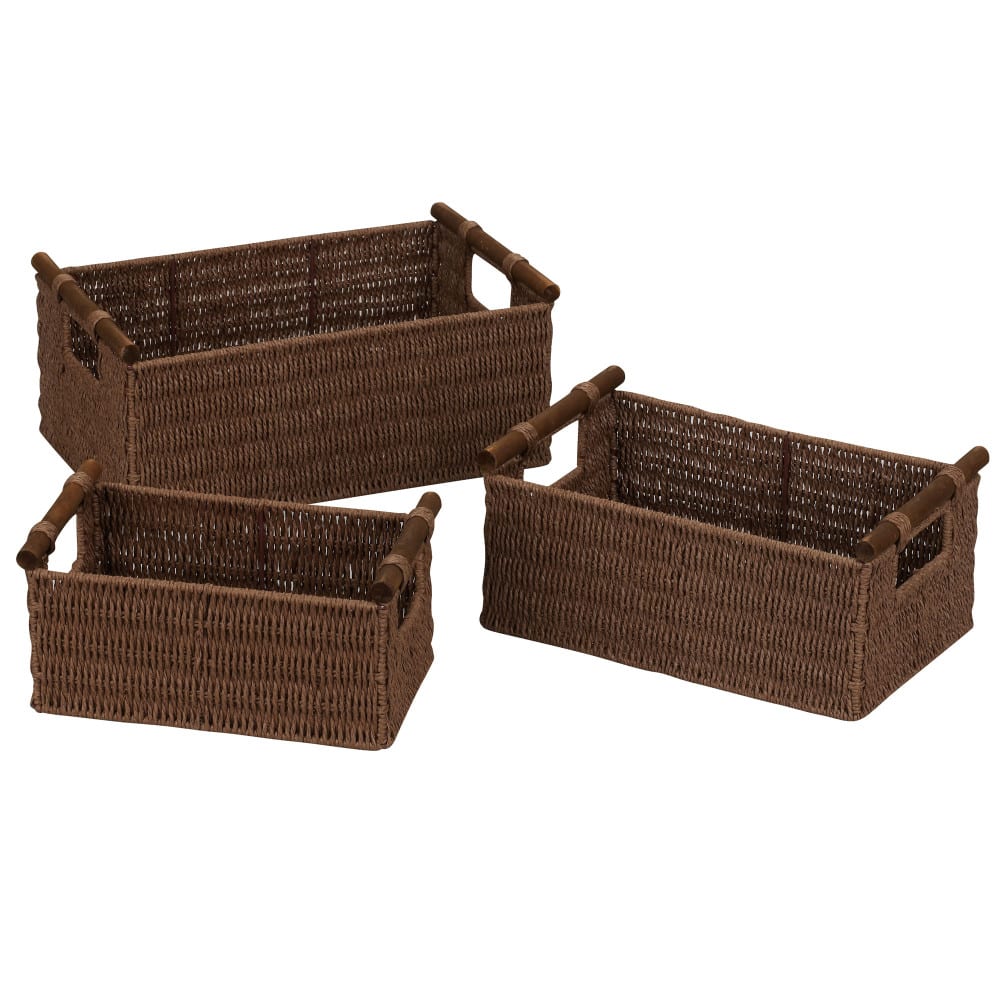 Household Essentials Decorative Woven Basket Set