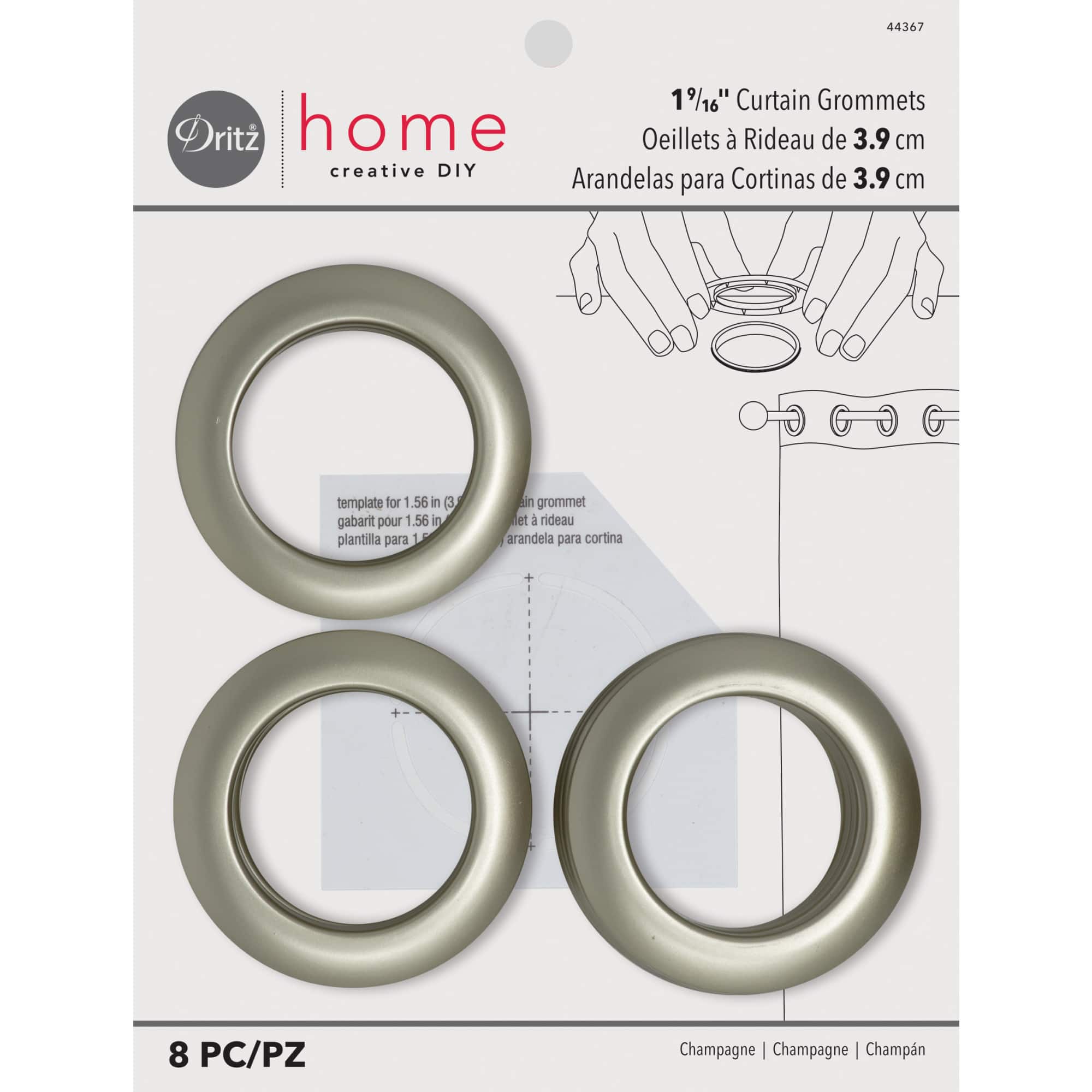 Dritz® Home 1.562" Curtain Grommets, 8ct.