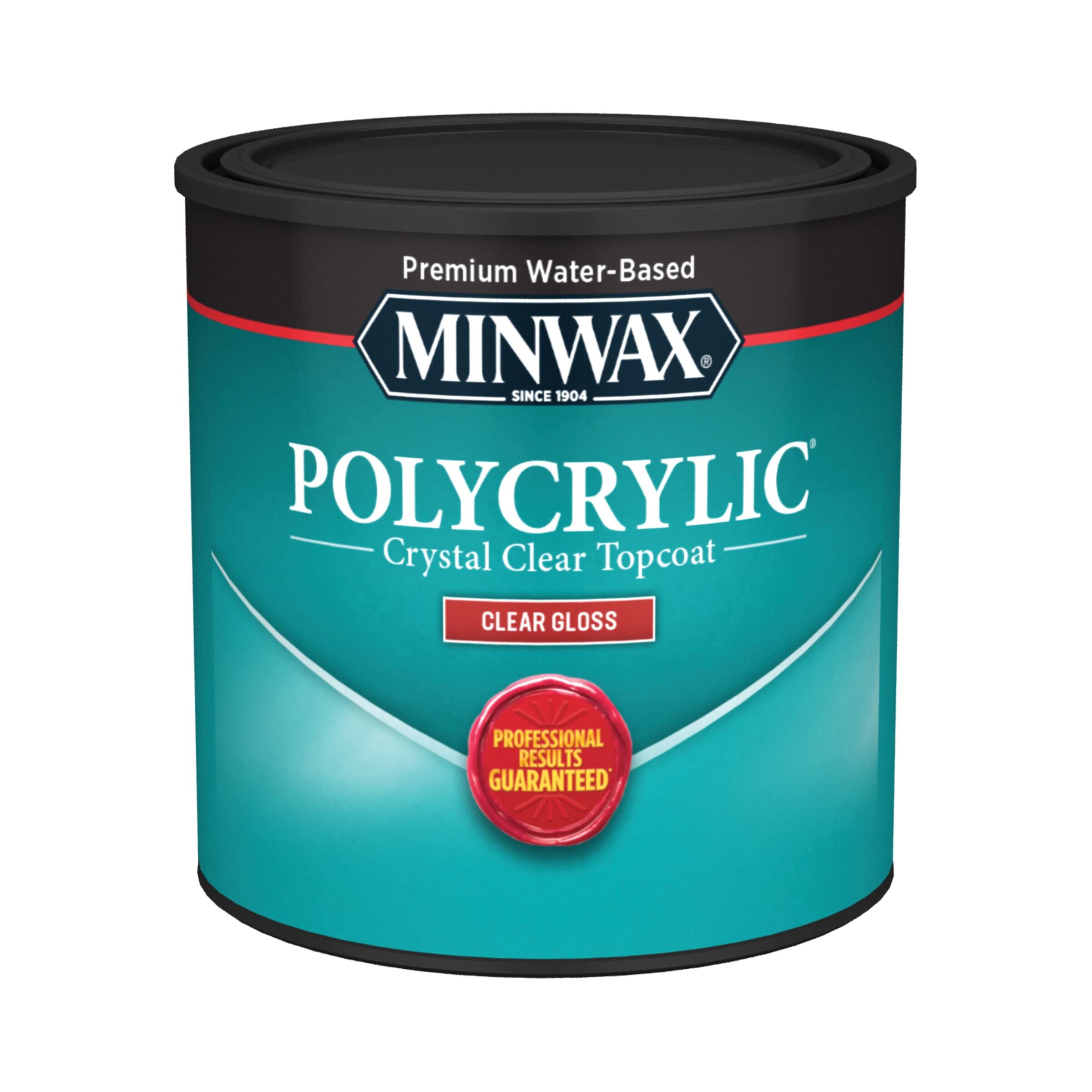 Minwax® Polycrylic® Crystal Clear Gloss Topcoat, 8oz. Michaels