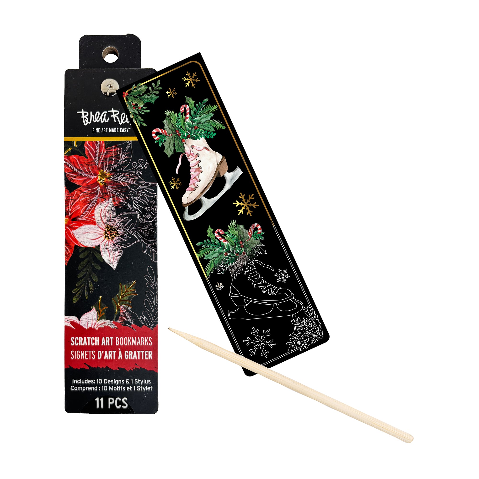 Brea Reese&#x2122; Classic Holiday Scratch Art Bookmarks