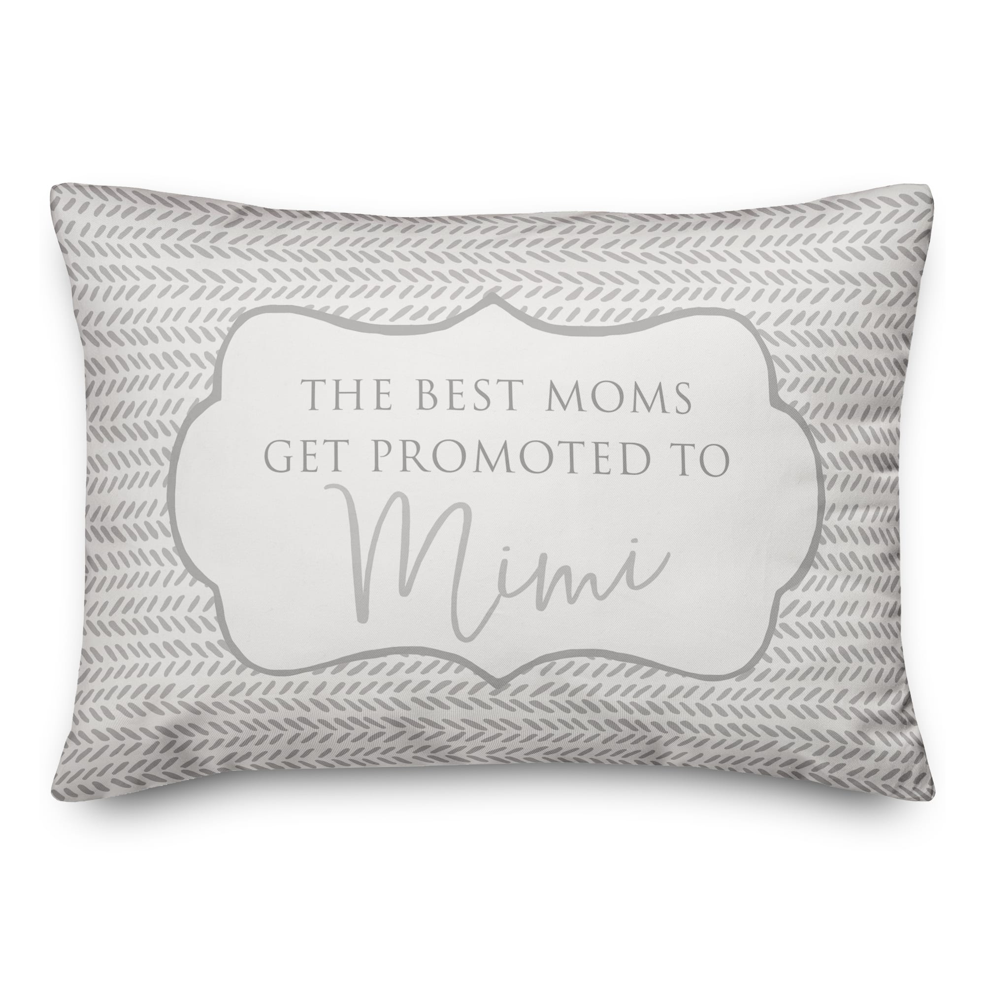 The Best Moms Get Promoted To Mimi Throw Pillow