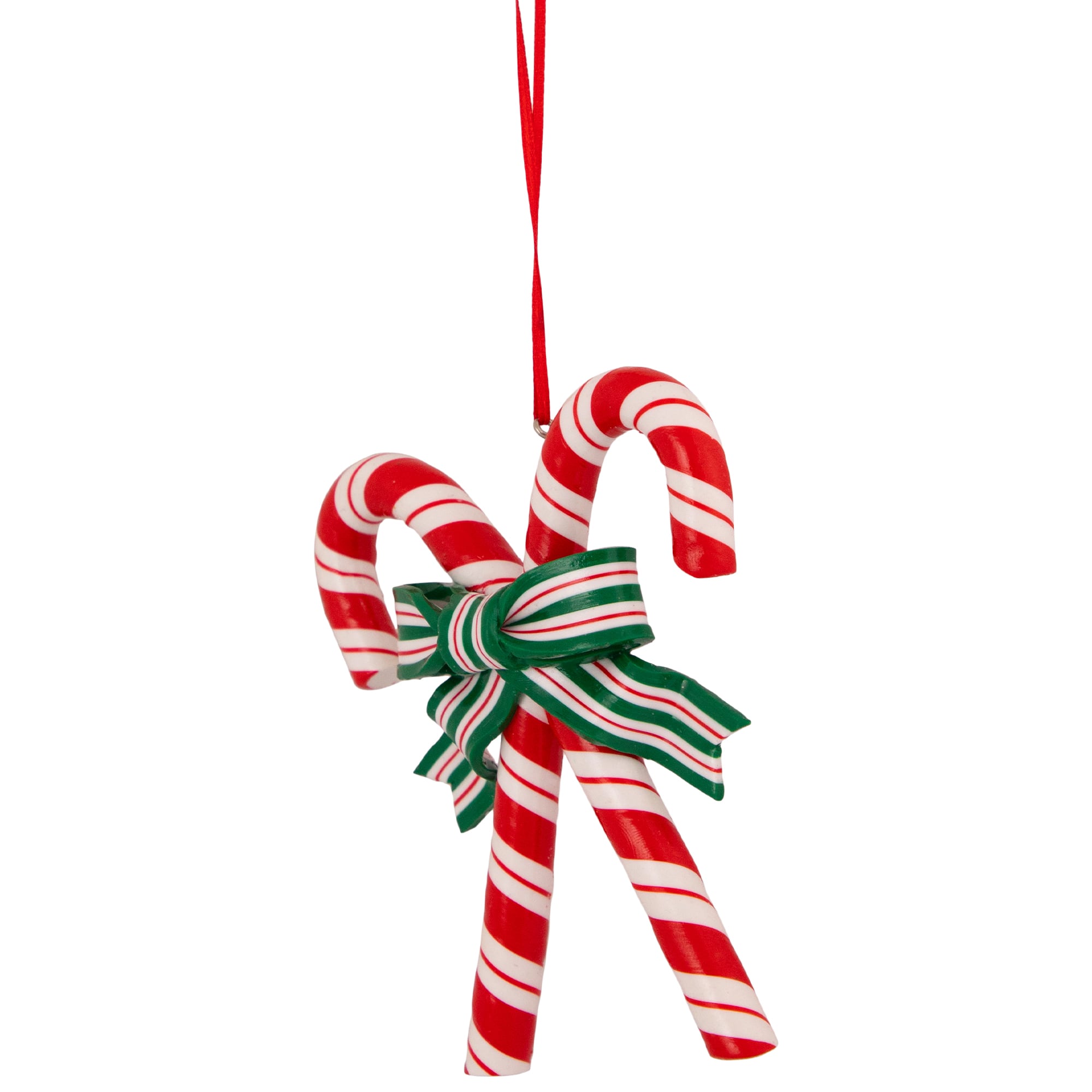 5.25" Red & White Candy Cane Ornament
