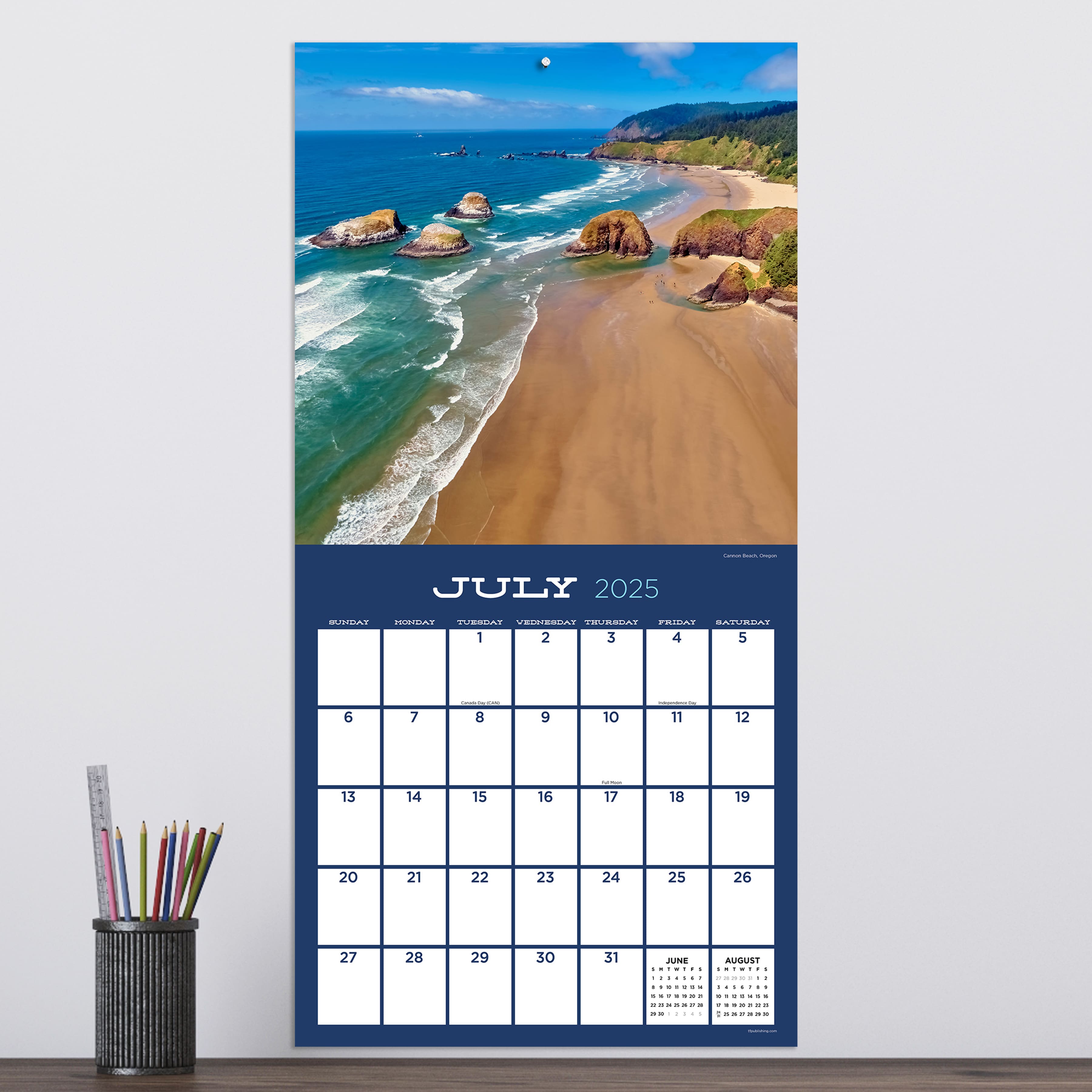 TF Publishing 2025 Pacific Northwest Wall Calendar
