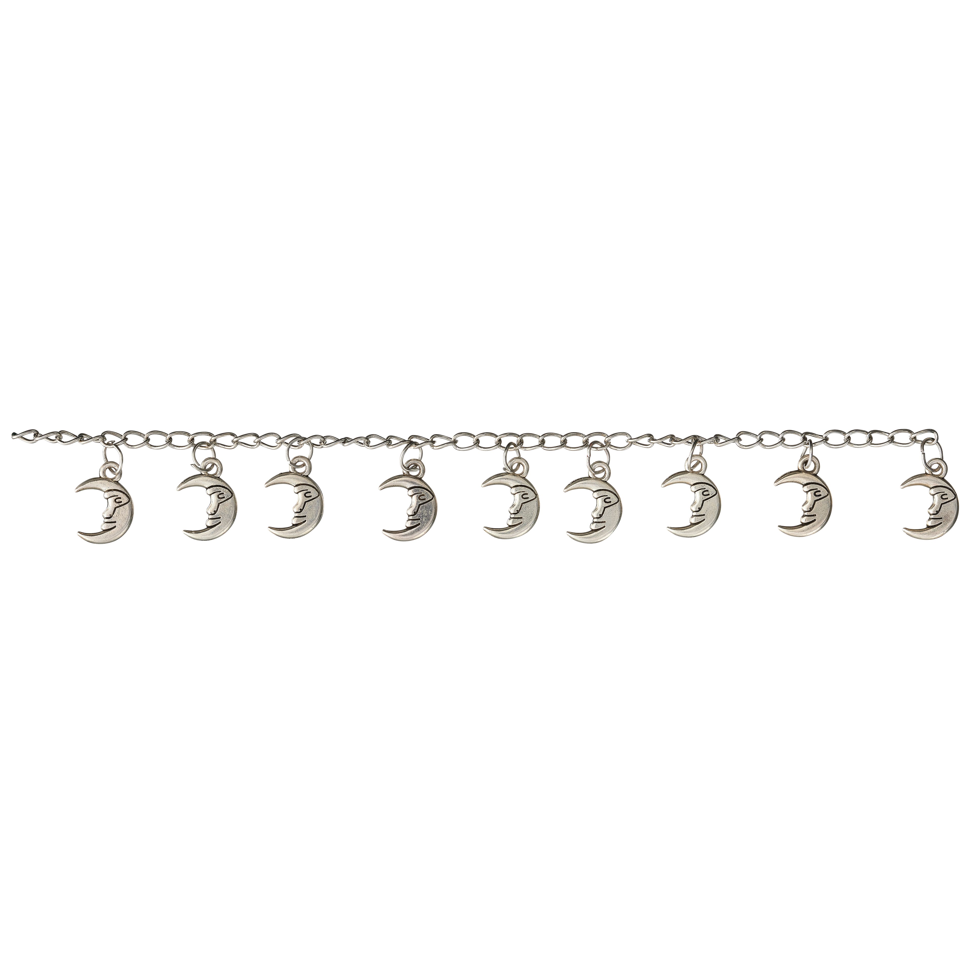 12 Packs: 9 ct. (108 total) Silver Metal Moon Charms, 16mm by Bead Landing™
