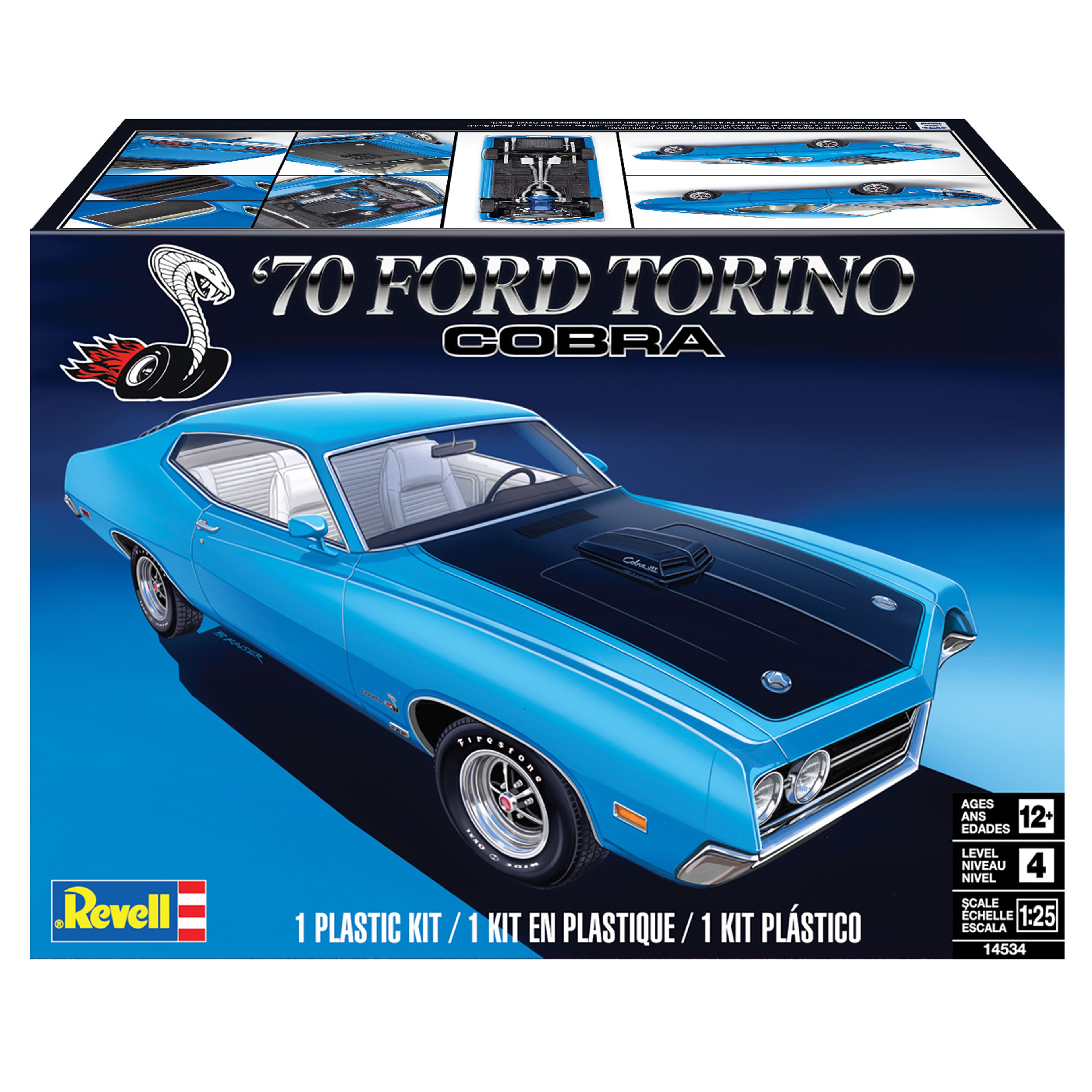 &#x27;70 Ford Torino Cobra Model Car Kit