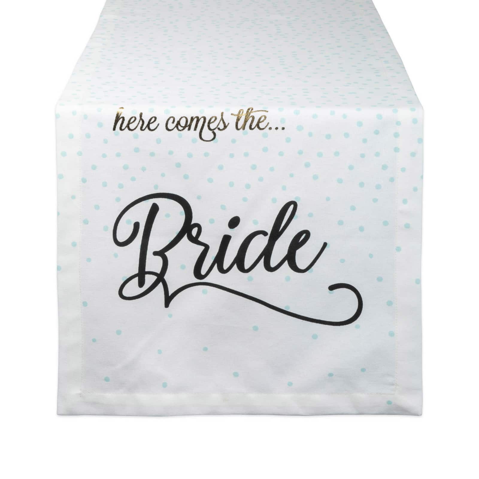 72" Here Comes The Bride Table Runner