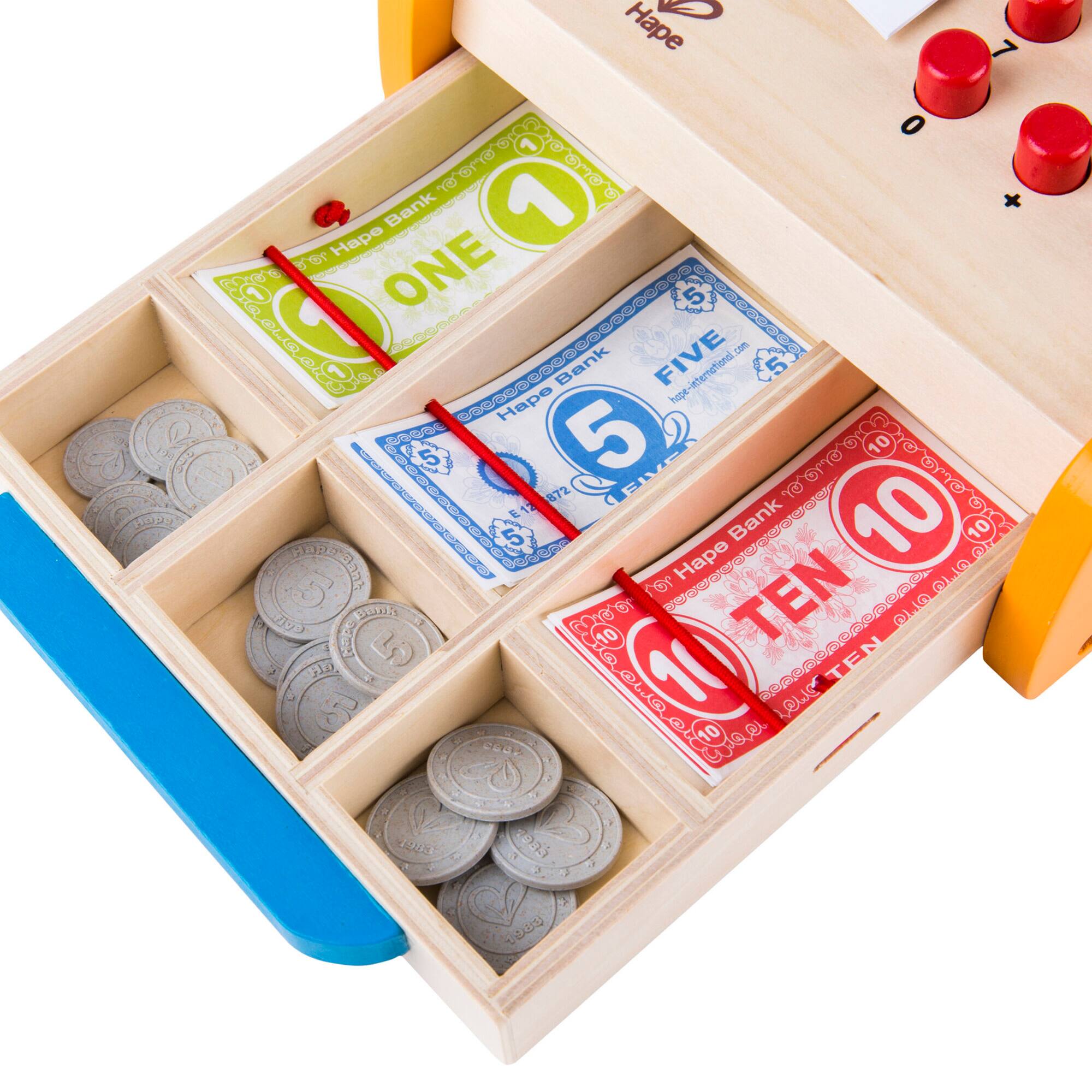Hape Wooden Pretend Checkout Register Play Set