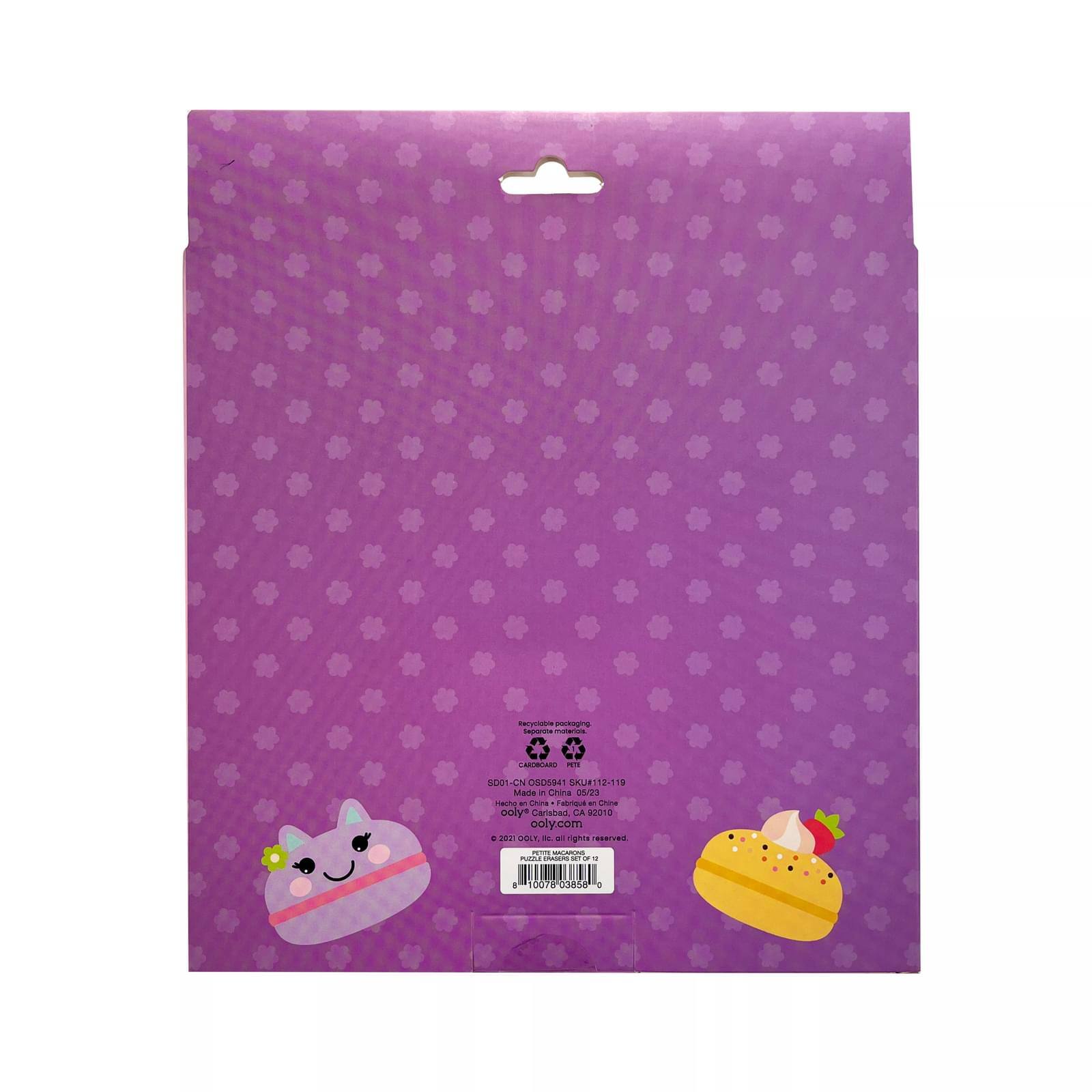 OOLY Petite Macarons Puzzle Erasers, 12ct.