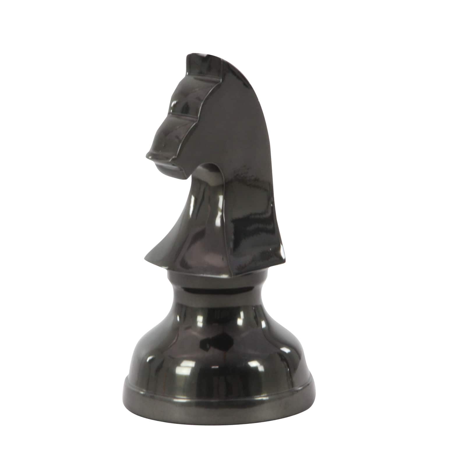 CosmoLiving by Cosmopolitan Dark Gray Chess Sculpture Set