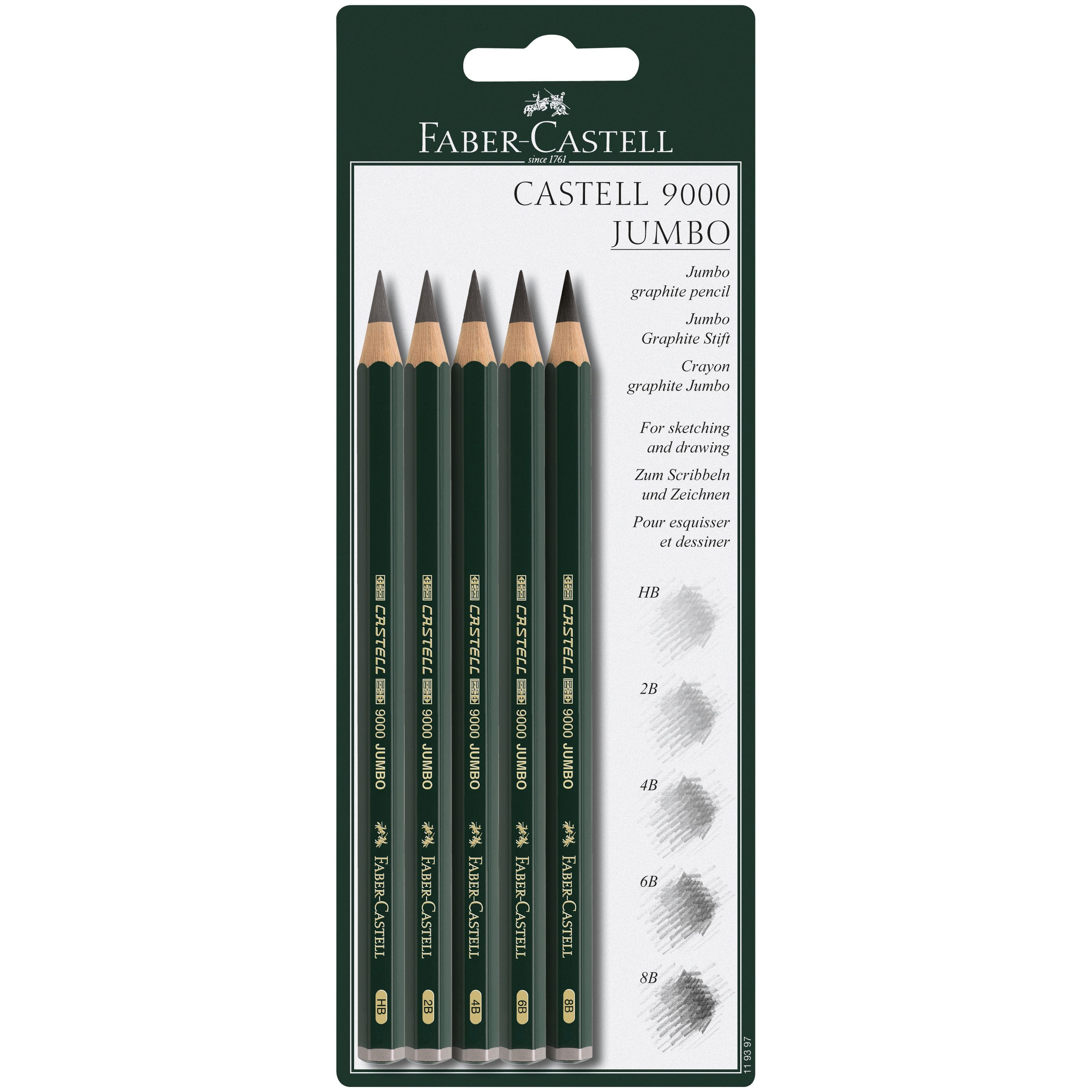 Faber-Castell 9000 Jumbo Graphite Pencil Set