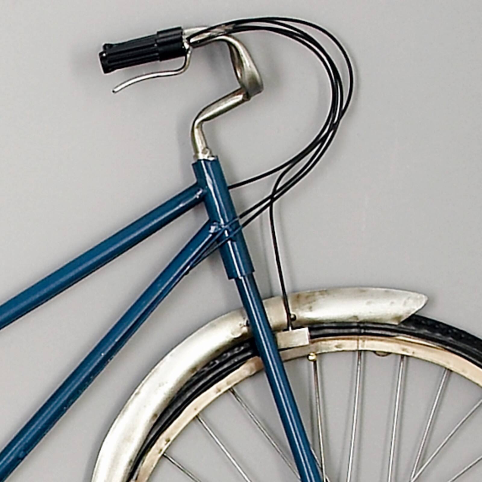 Blue Bicycle Metal Vintage Wall D&#xE9;cor
