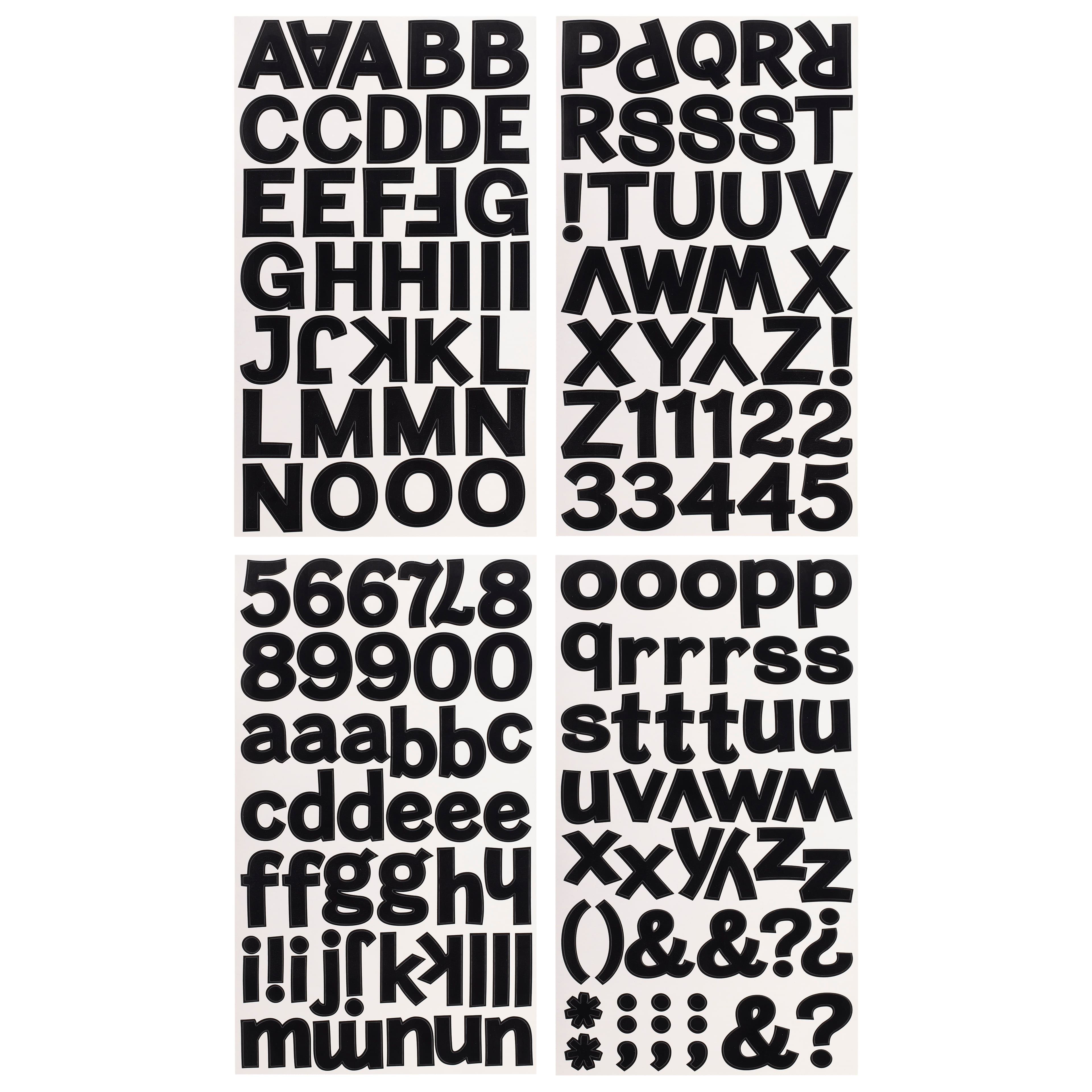 12 Packs: 160 ct. (1,920 total) Block Alphabet Stickers by Recollections&#x2122;