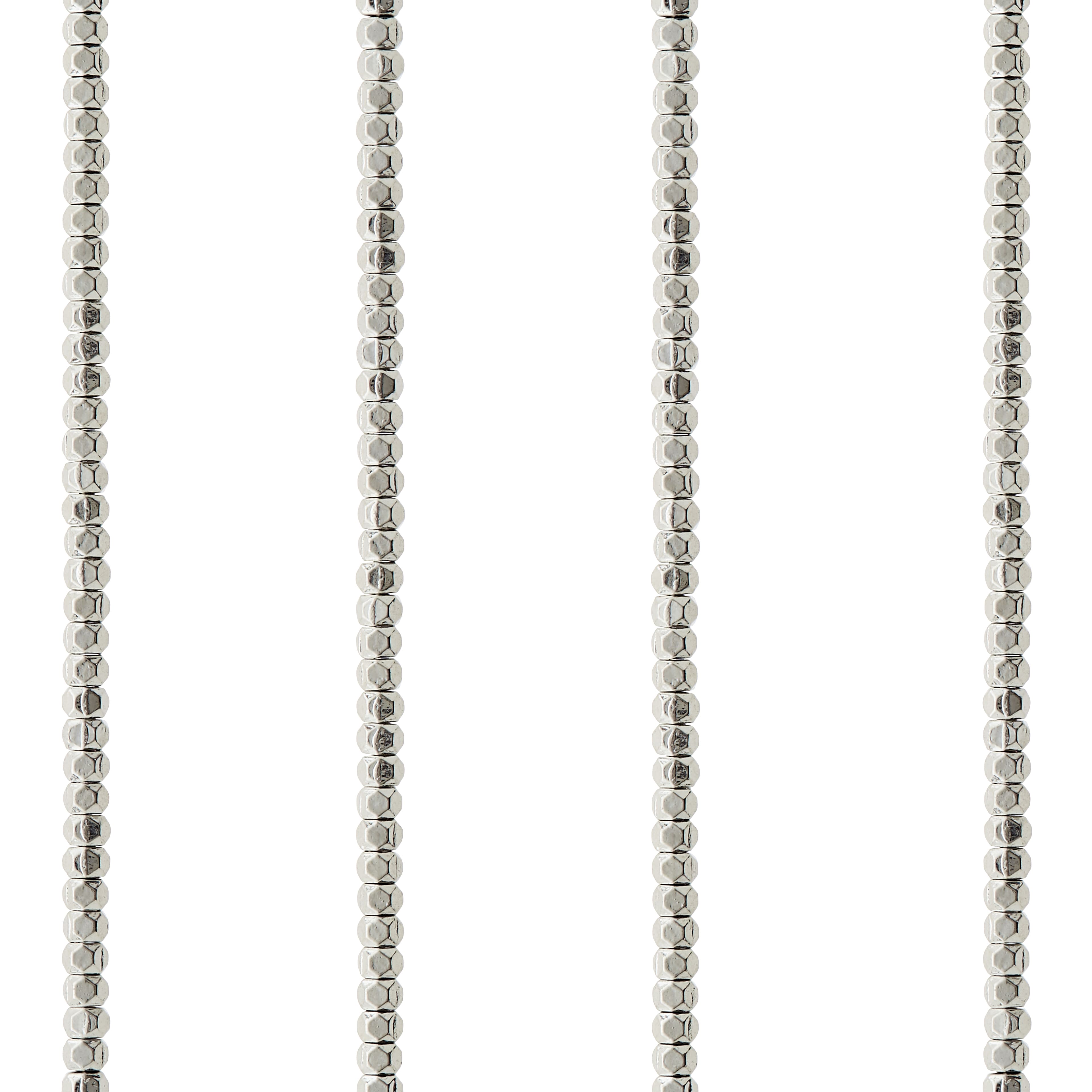 12 Pack: Metal Faceted Rondelle Beads, 2mm by Bead Landing™