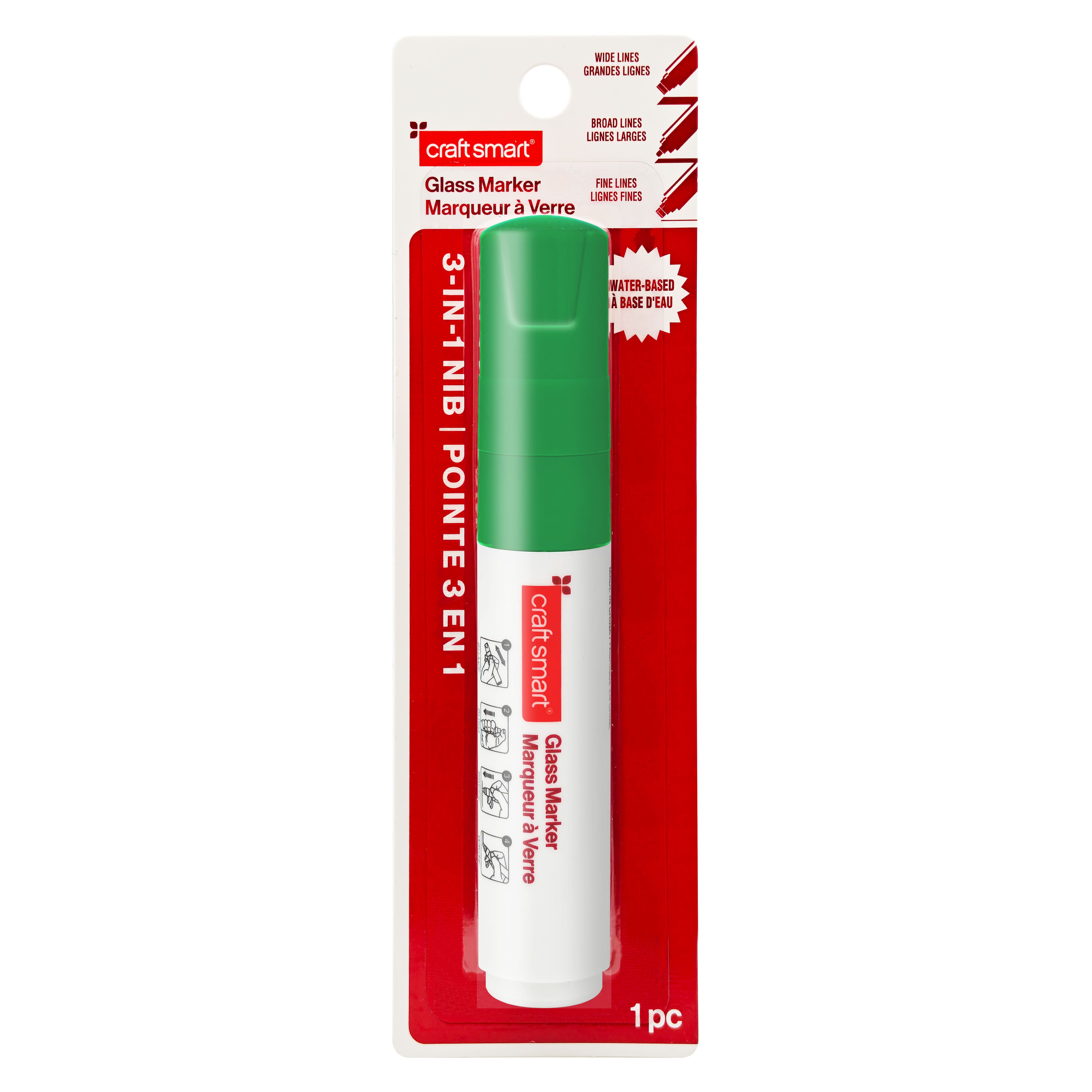 3-in-1 Nib Glass Marker by Craft Smart&#xAE;