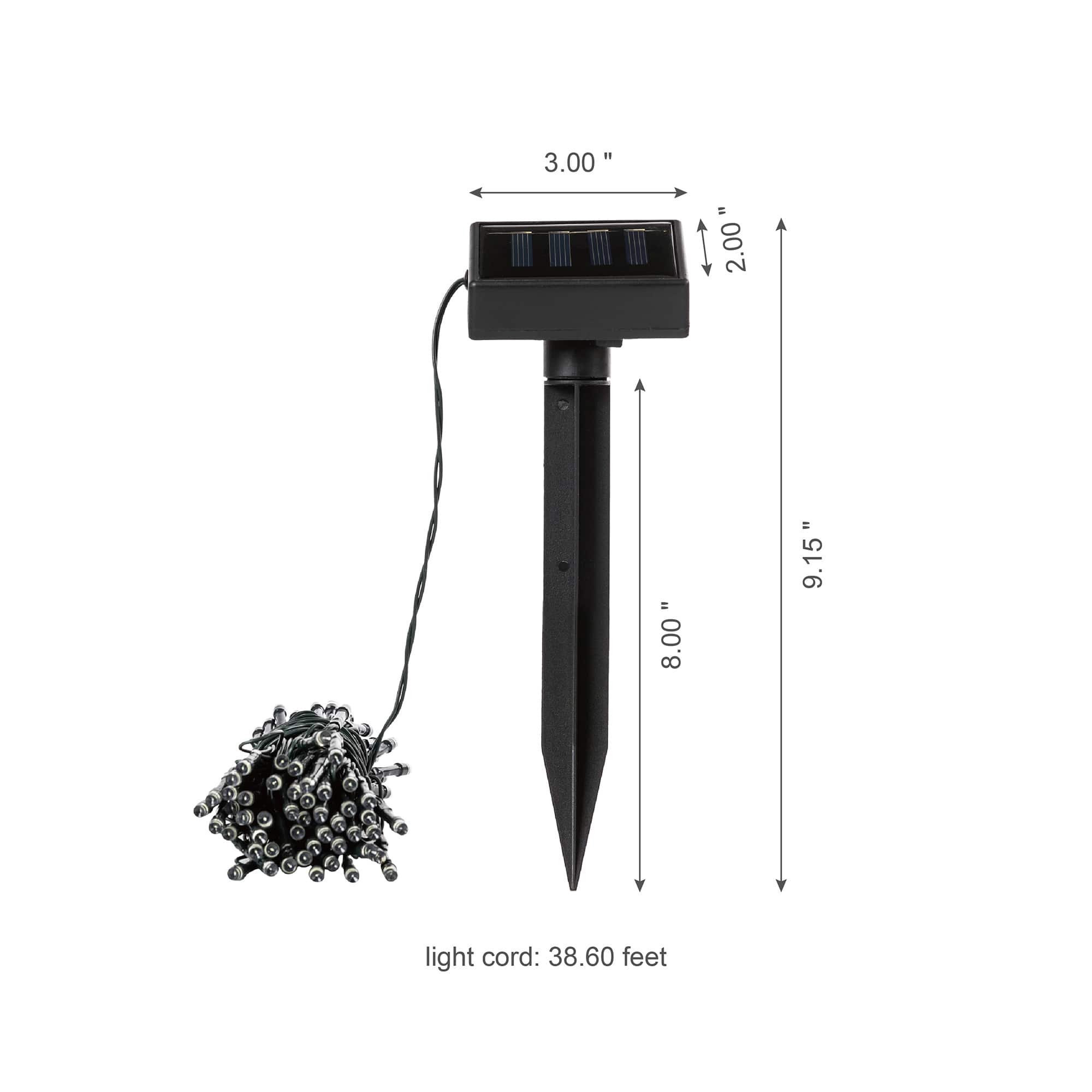 Glitzhome® 39ft. Solar String Lights with 100 LEDs