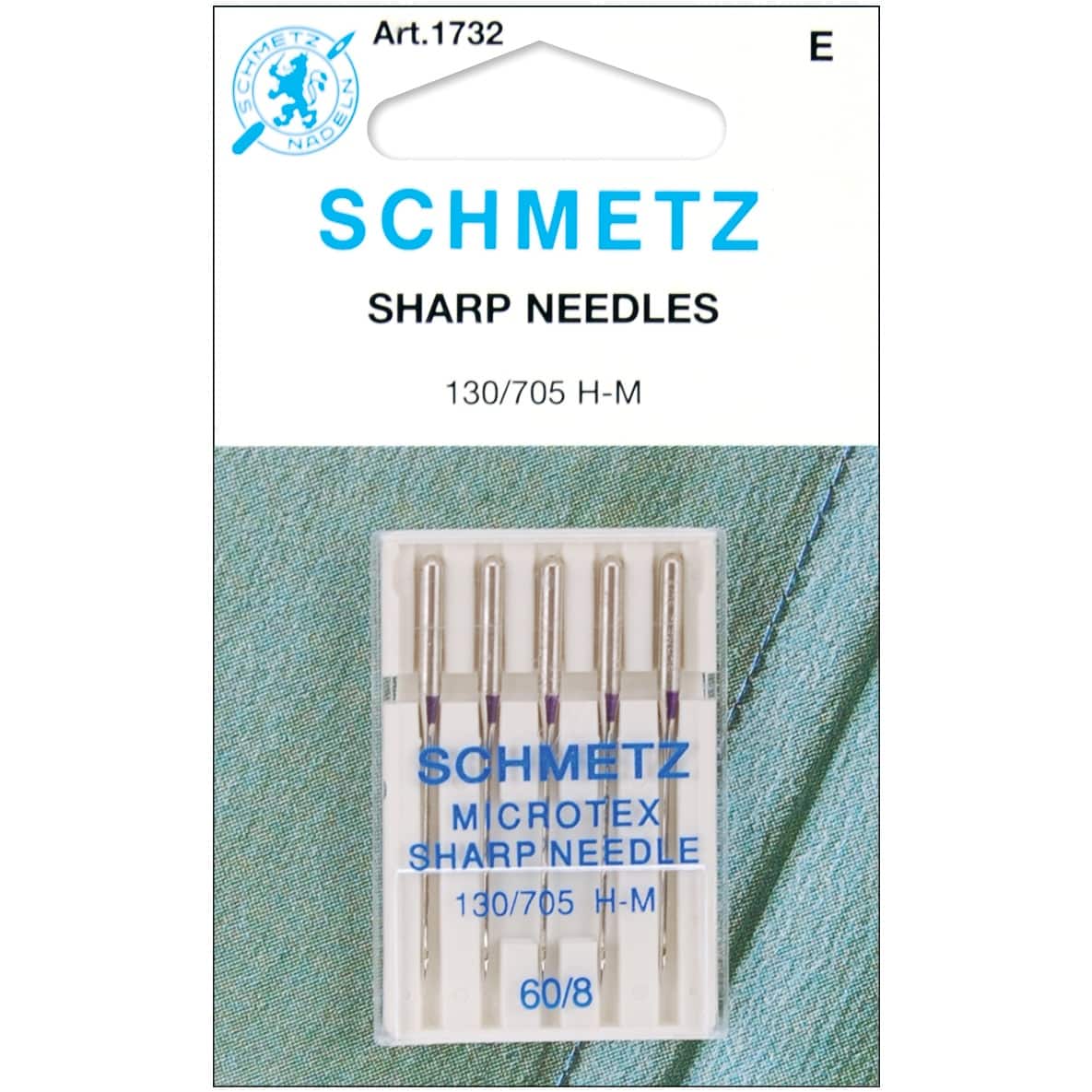 Euro-Notions SCHMETZ Microtex Sharp Machine Needles, 5ct.