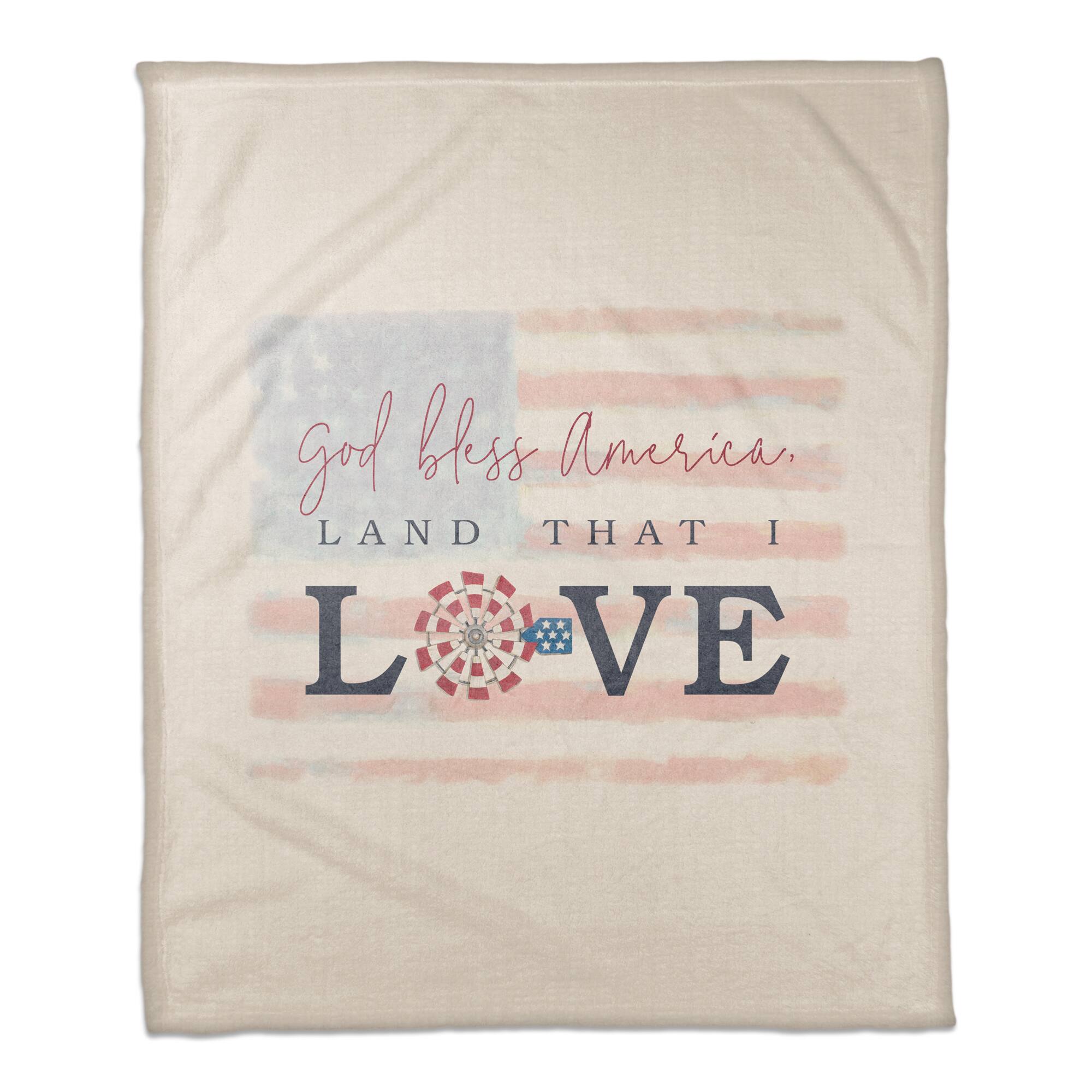 Land that I Love Coral Fleece Blanket