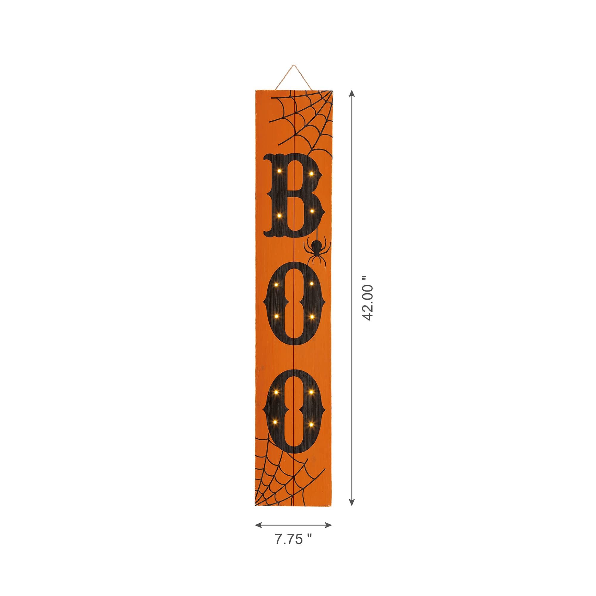 Glitzhome&#xAE; 42&#x22; Lighted Halloween BOO Porch Sign