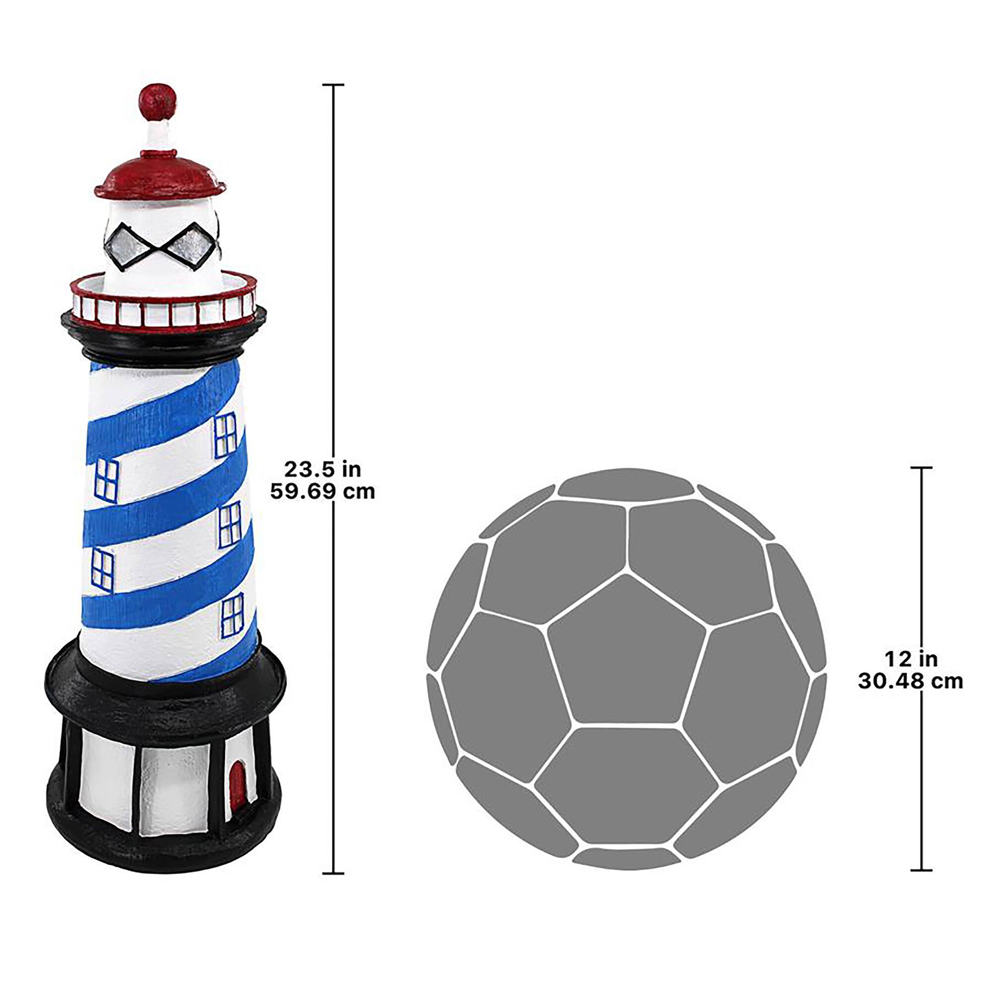 Design Toscano 23.5&#x22; Maritime Point Lighthouse Garden Statue