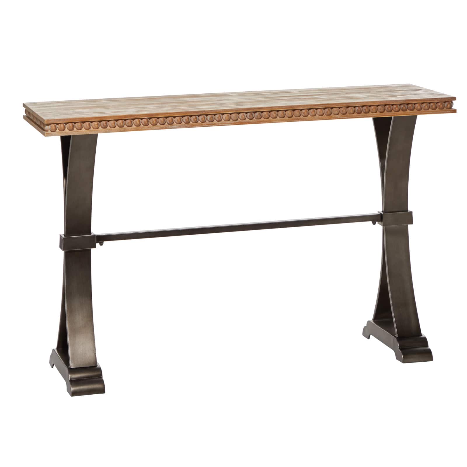 Brown Industrial Wood Console Table, 31&#x22; x 51&#x22;