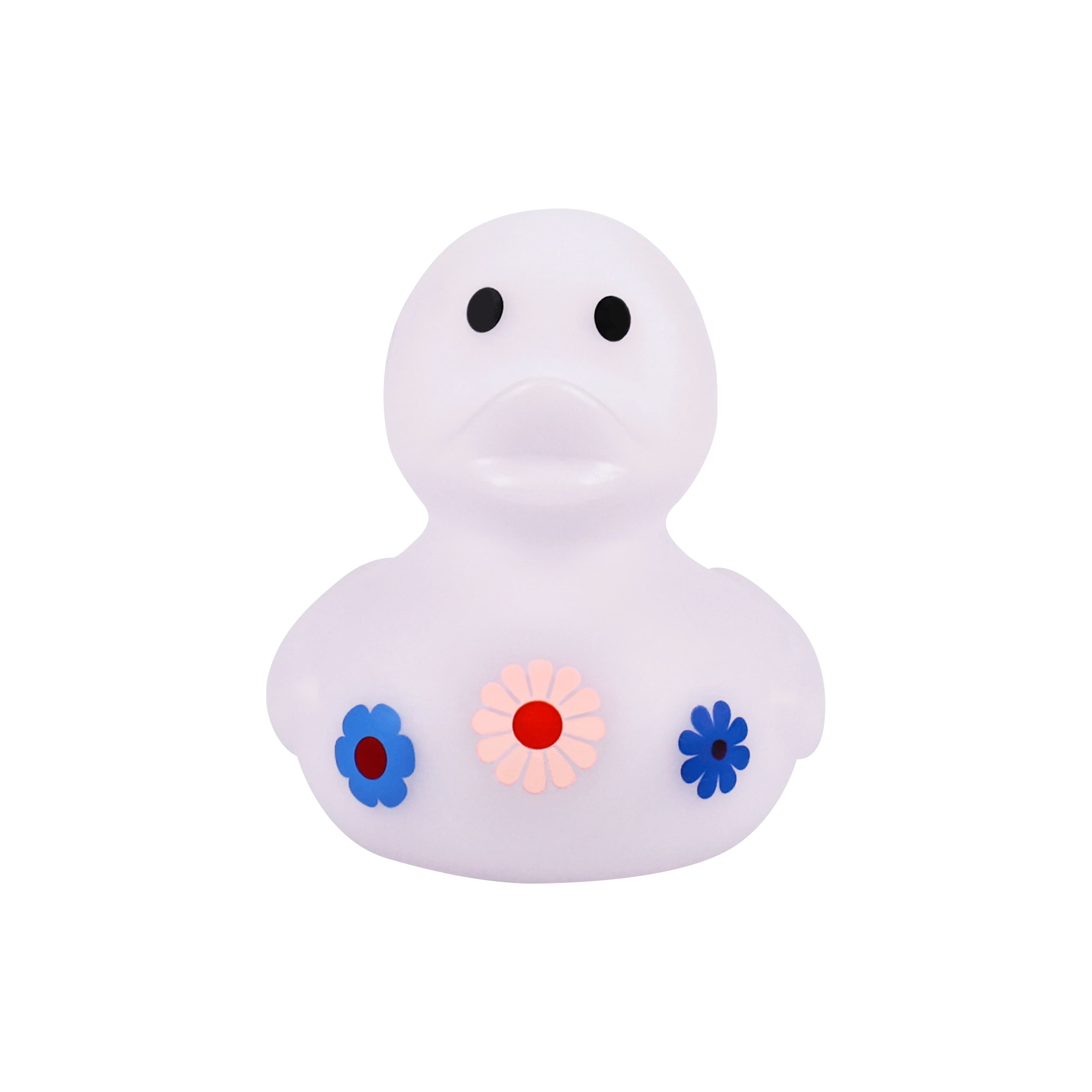 White with Flowers Light Up Rubber Duck by Creatology&#x2122;