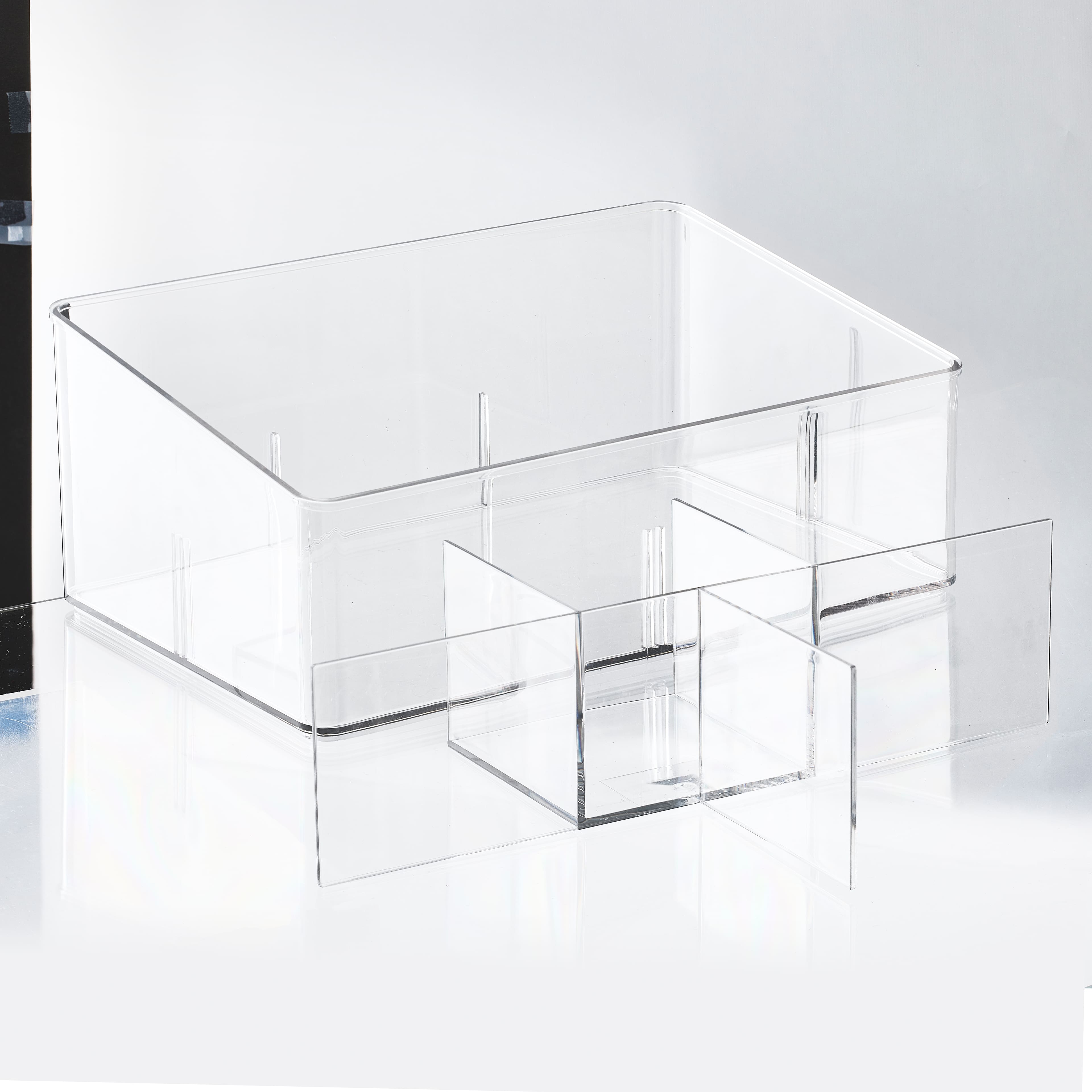 Small Clear Stacking Plastic Desktop Organizer by Simply Tidy&#xAE;
